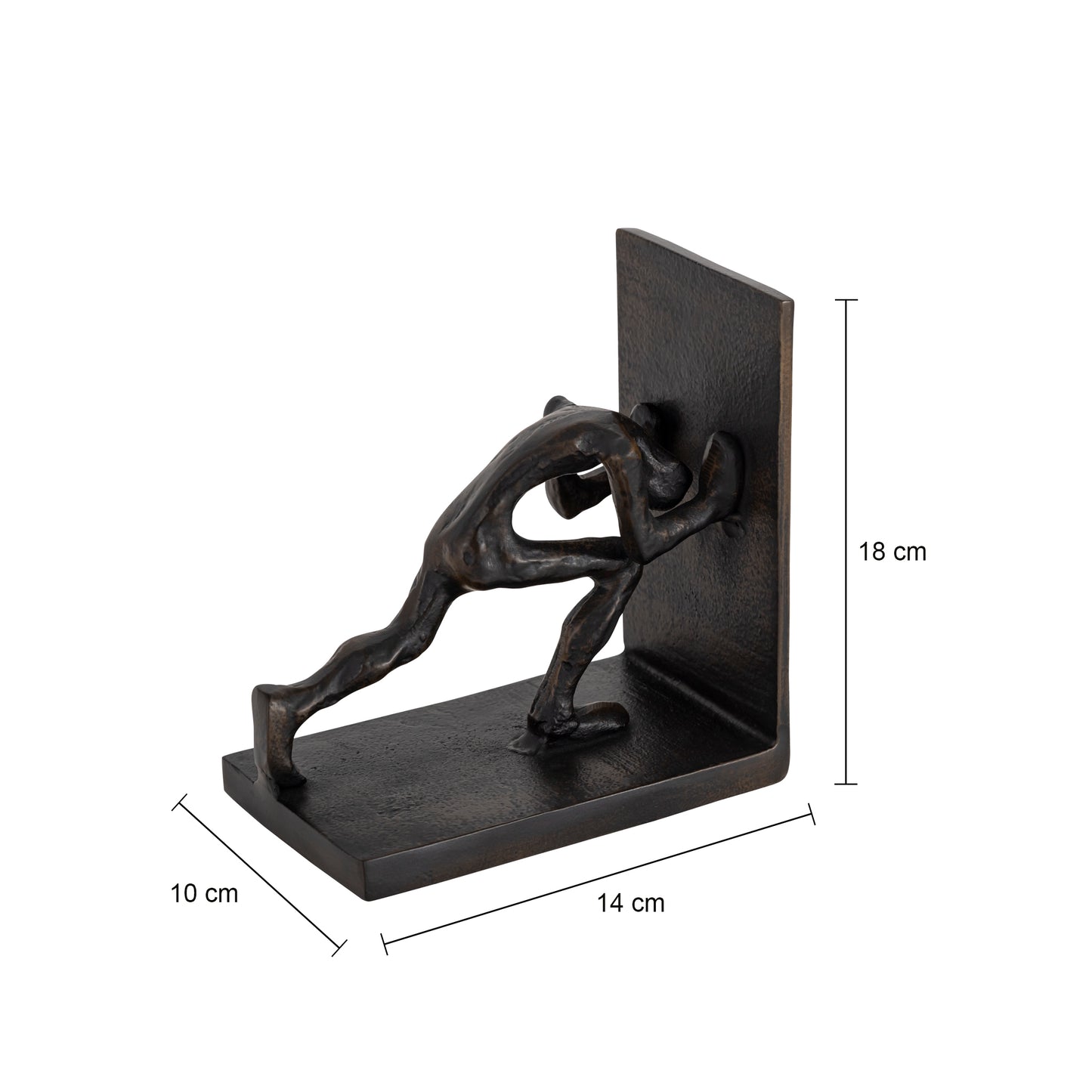 Ramsey Bookend Antique Matte Black Finish