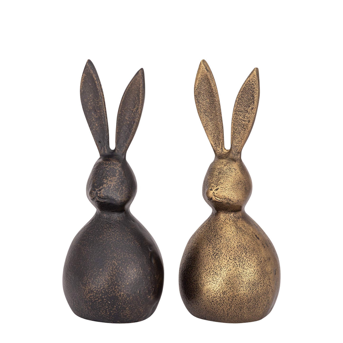 Antique Brass Aluminium Bunny Rabbit Statue Large – Easter Decor | Hoppy – Serene Living