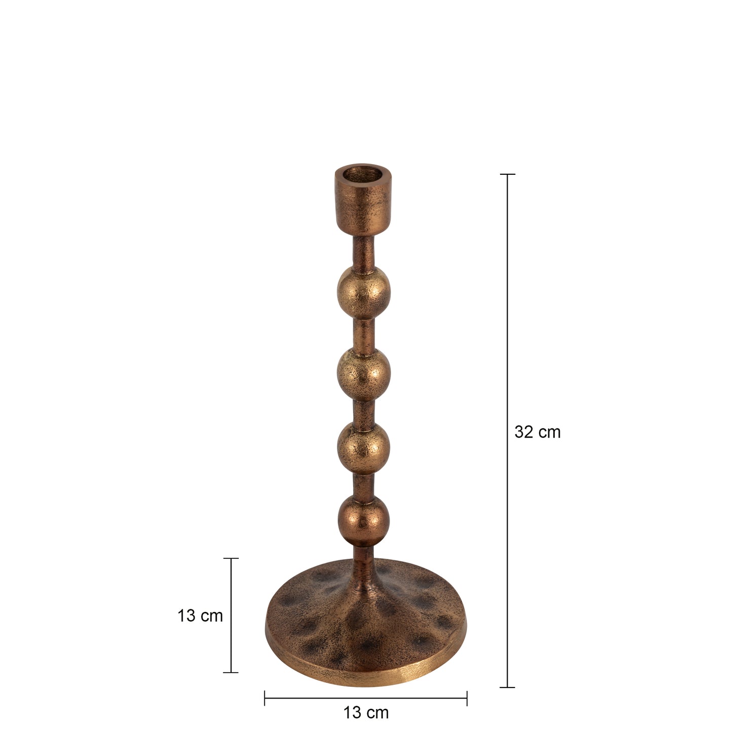 Beverley Set of 3 Candlesticks Antique Brass Finish