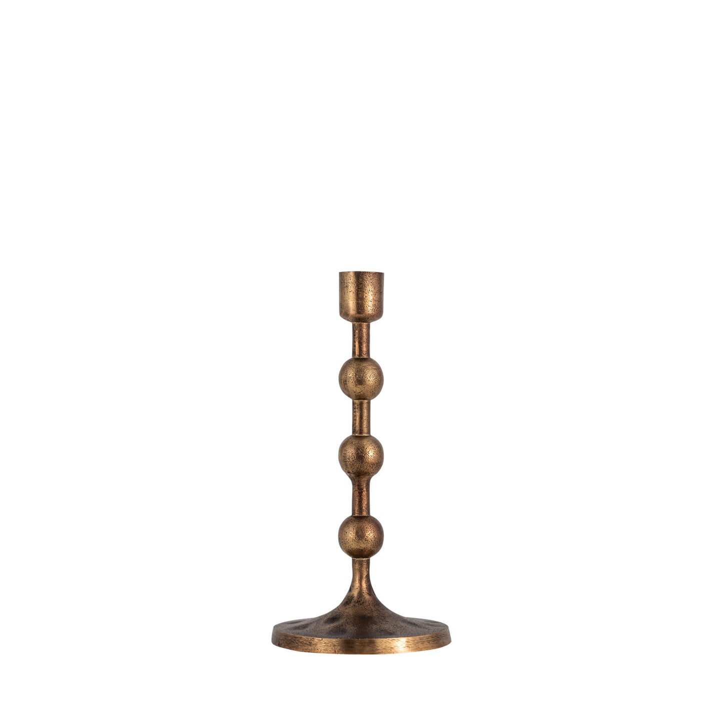 Beverley Set of 3 Candlesticks Antique Brass Finish