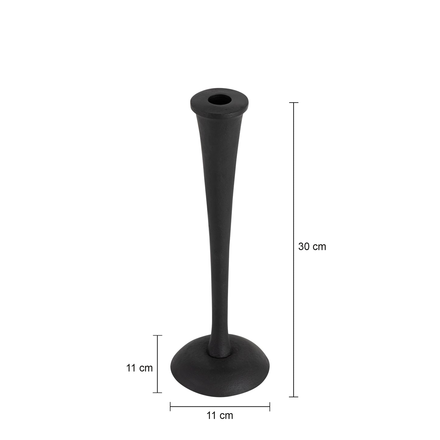 Buxton Set of 3 Candlesticks Matte Black Finish