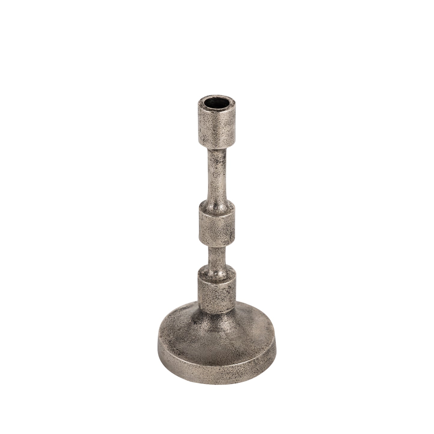 Camden Set of 3 Candlesticks Antique Silver Finish