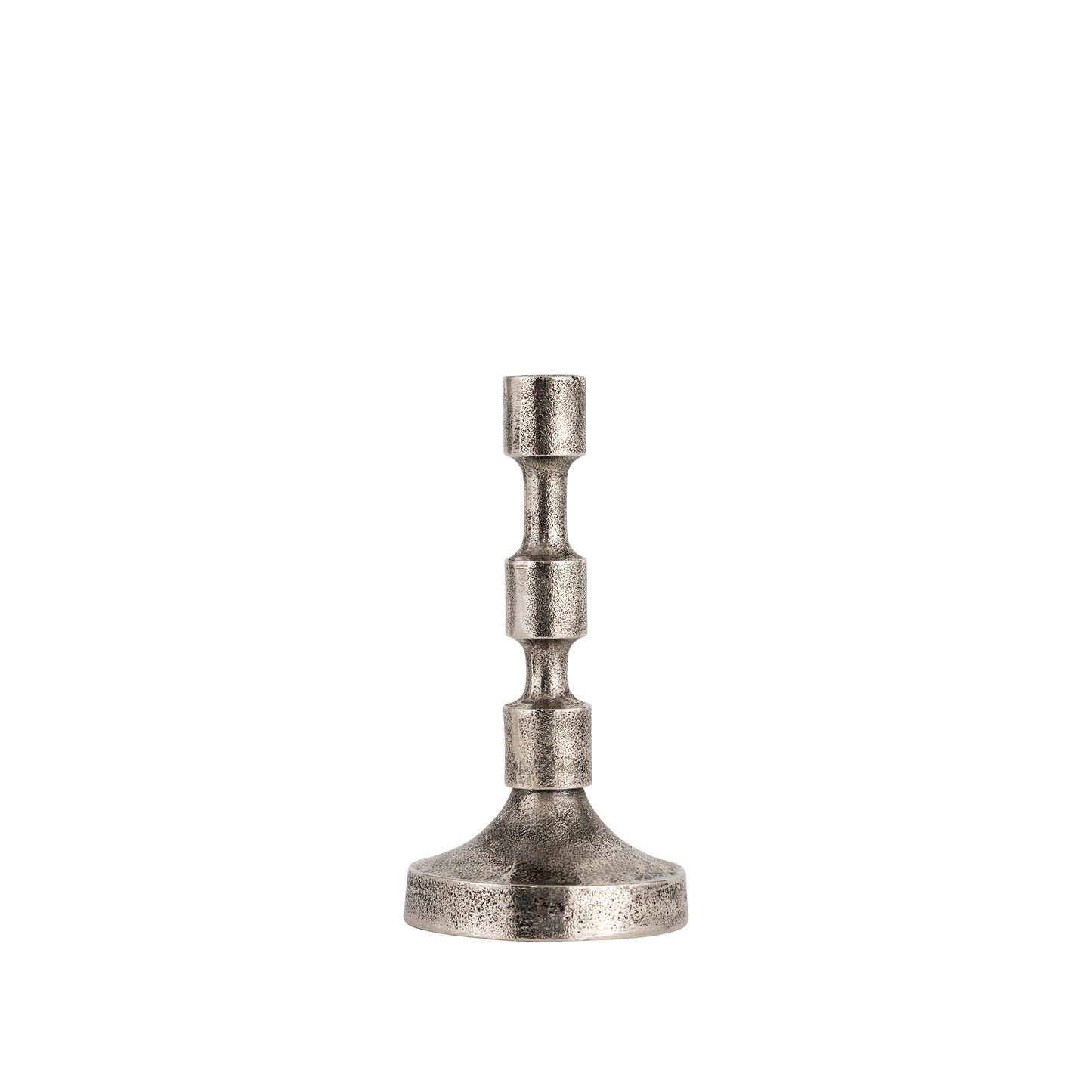 Camden Set of 3 Candlesticks Antique Silver Finish