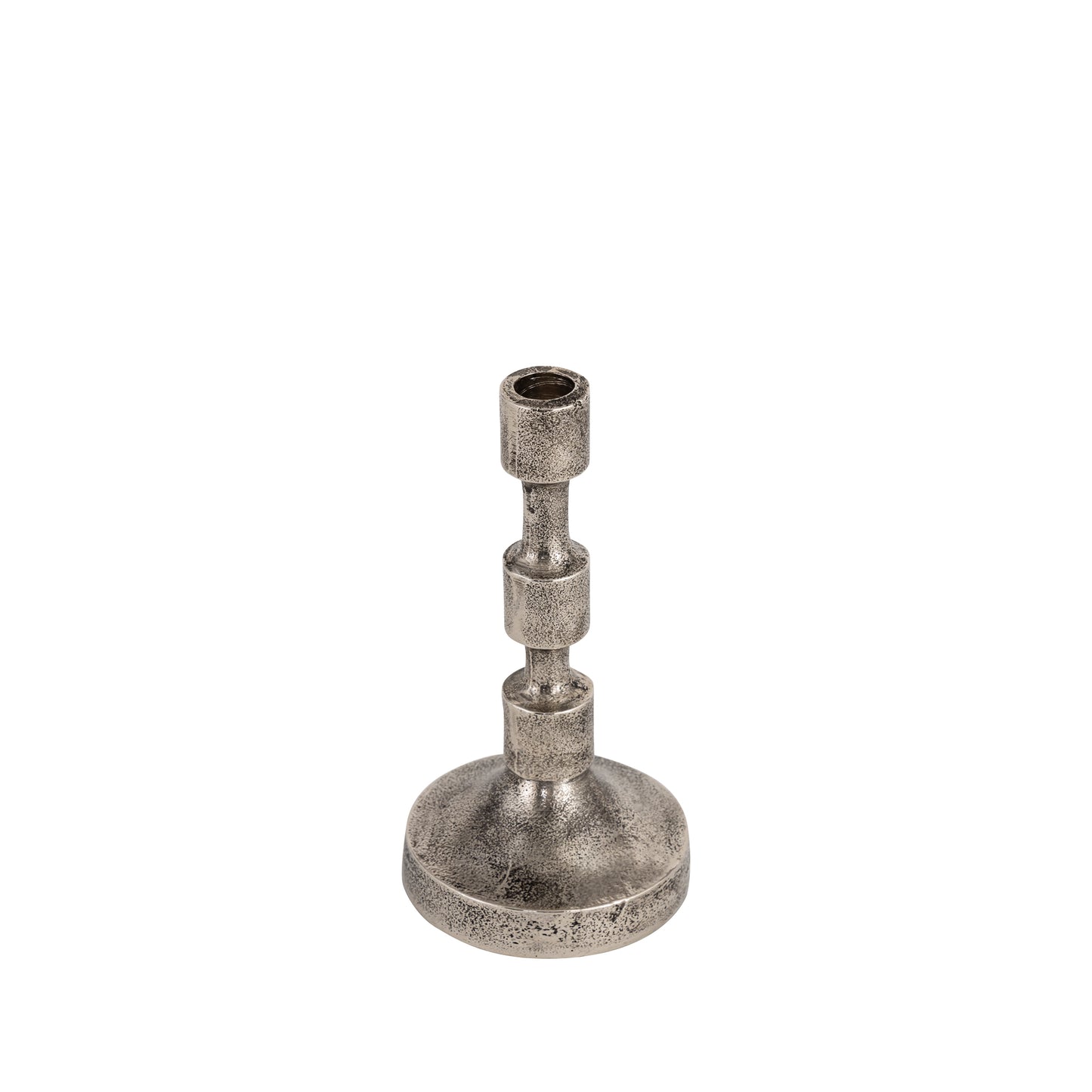 Camden Set of 3 Candlesticks Antique Silver Finish