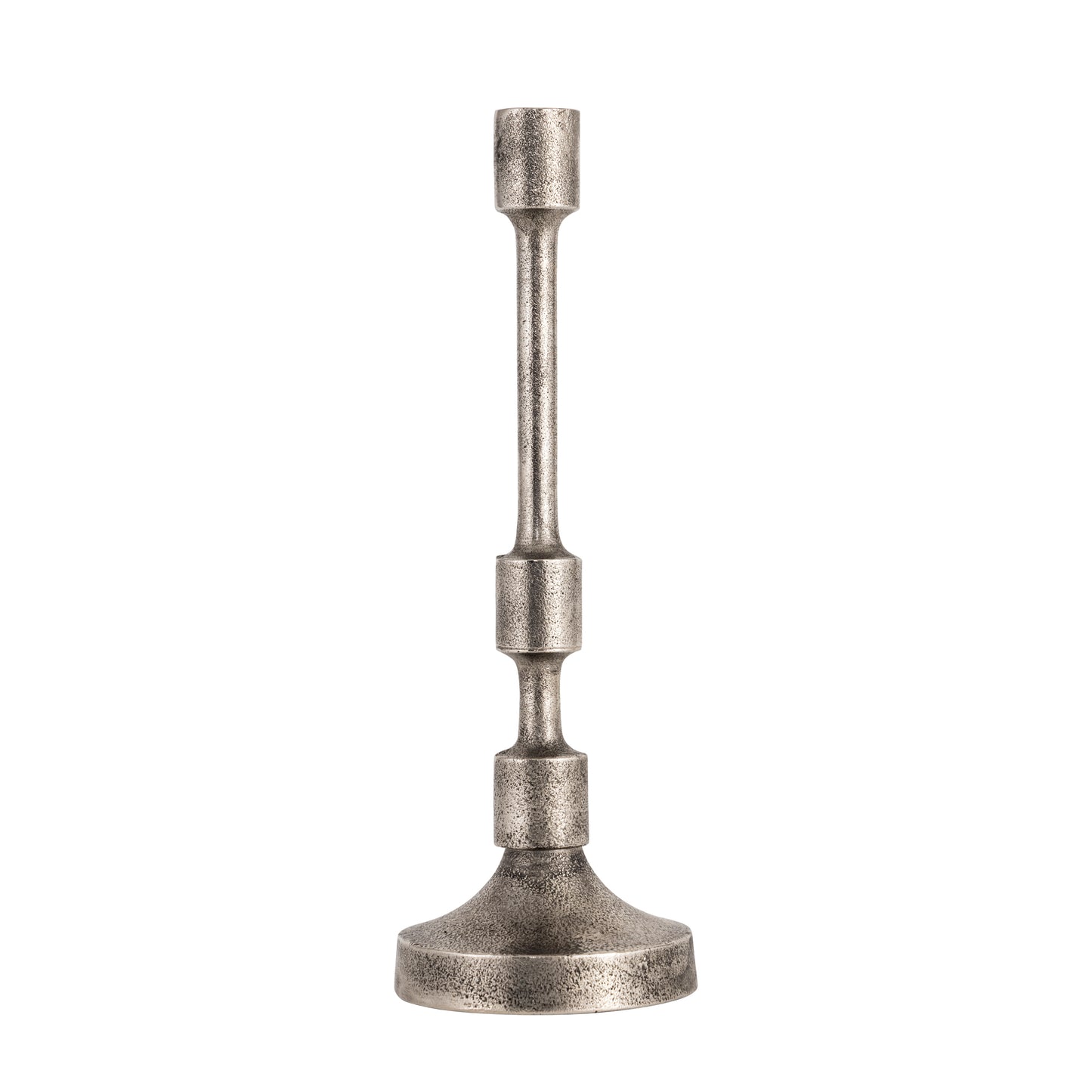 Camden Set of 3 Candlesticks Antique Silver Finish