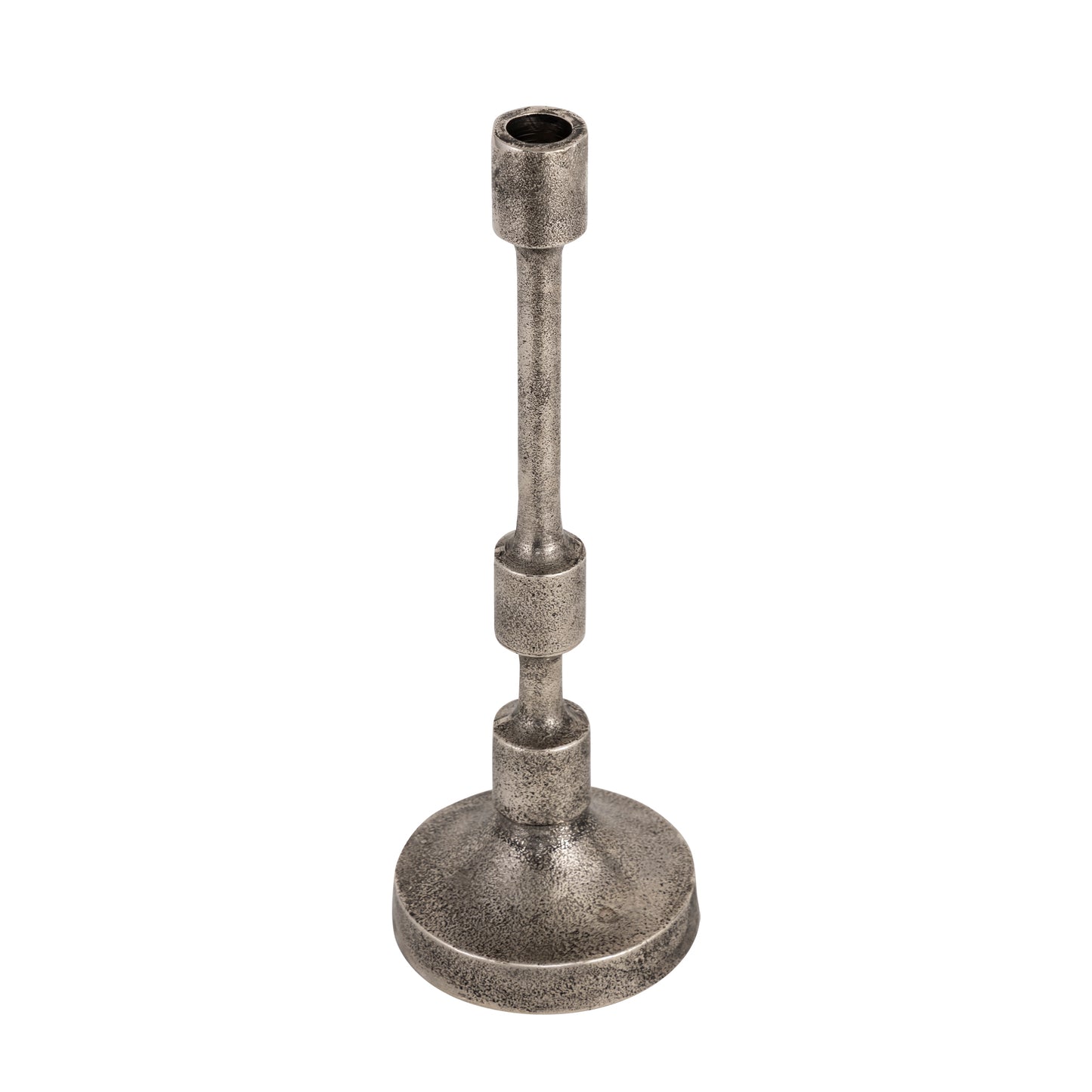 Camden Set of 3 Candlesticks Antique Silver Finish