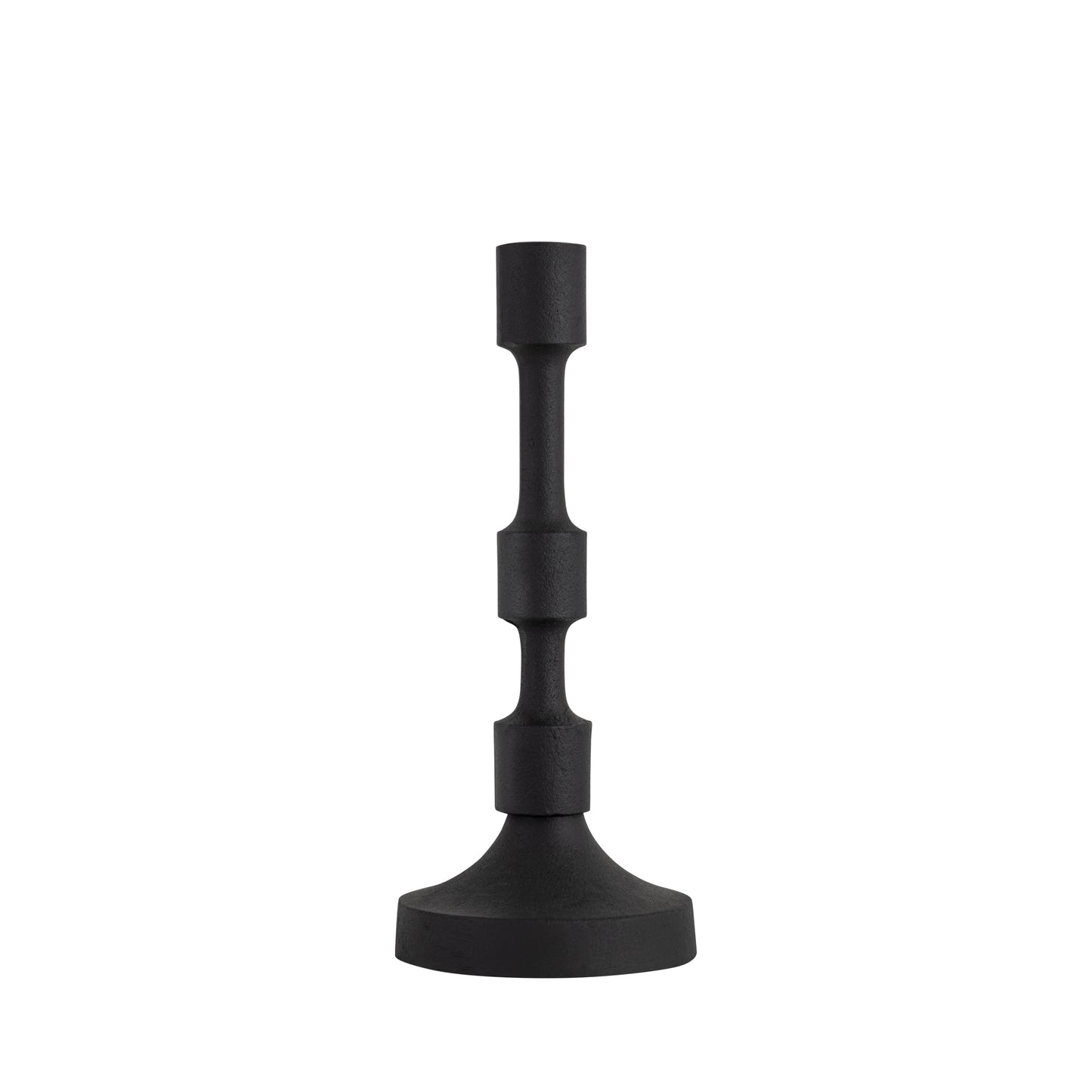 Camden Set of 3 Candlesticks Matte Black Finish
