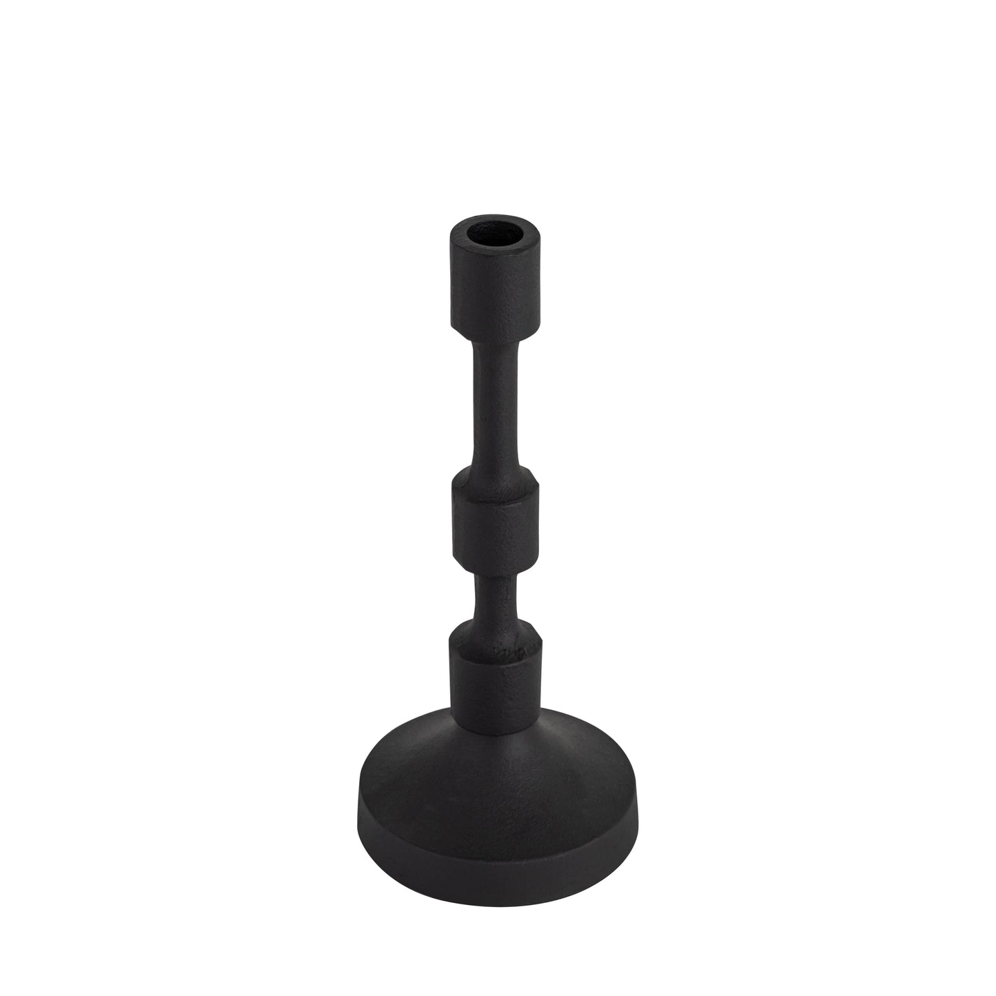 Camden Set of 3 Candlesticks Matte Black Finish