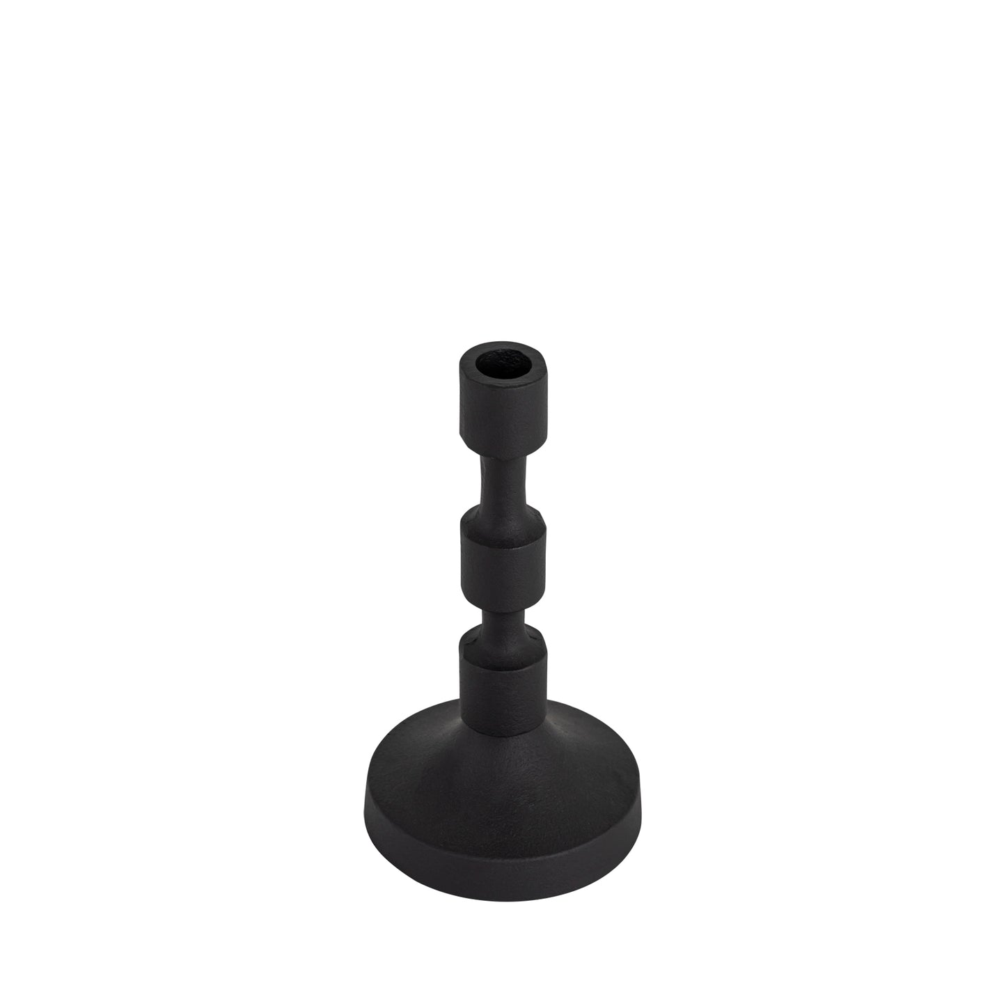 Camden Set of 3 Candlesticks Matte Black Finish