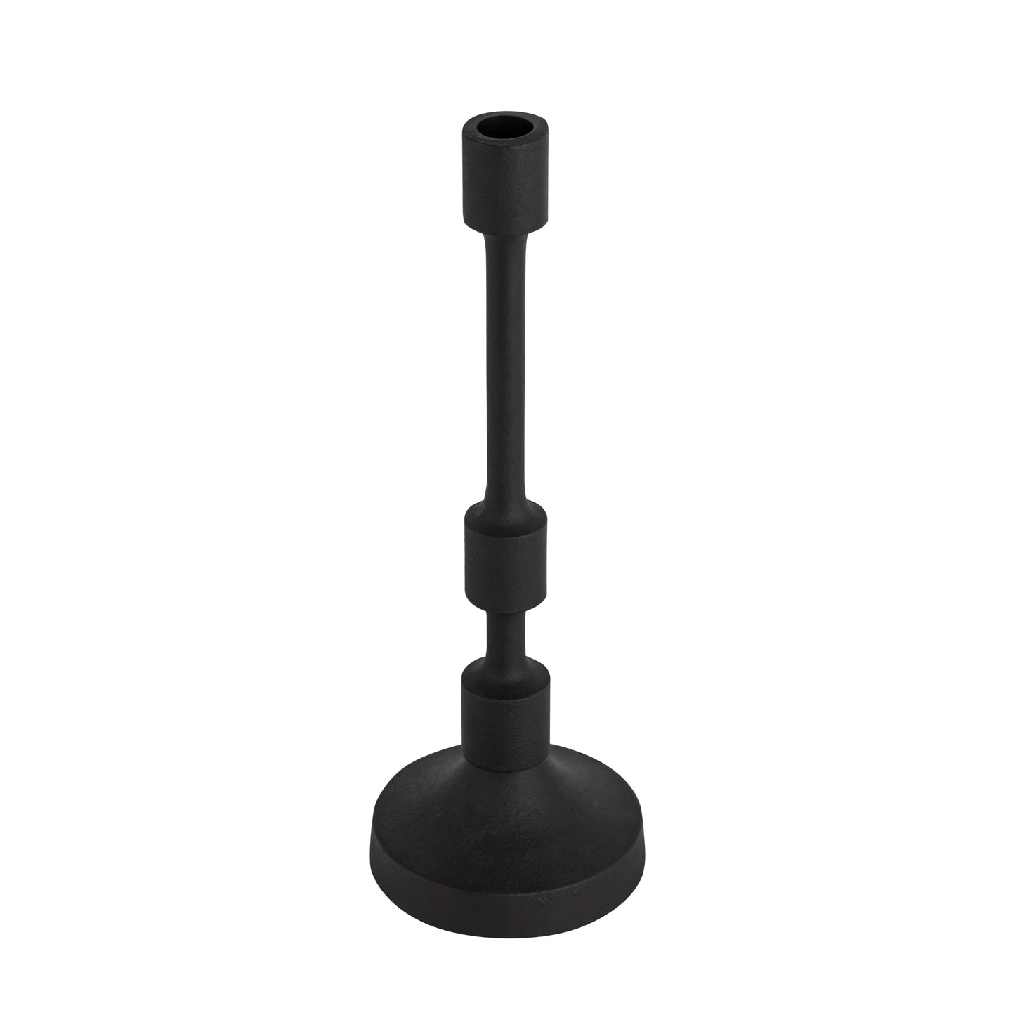 Camden Set of 3 Candlesticks Matte Black Finish