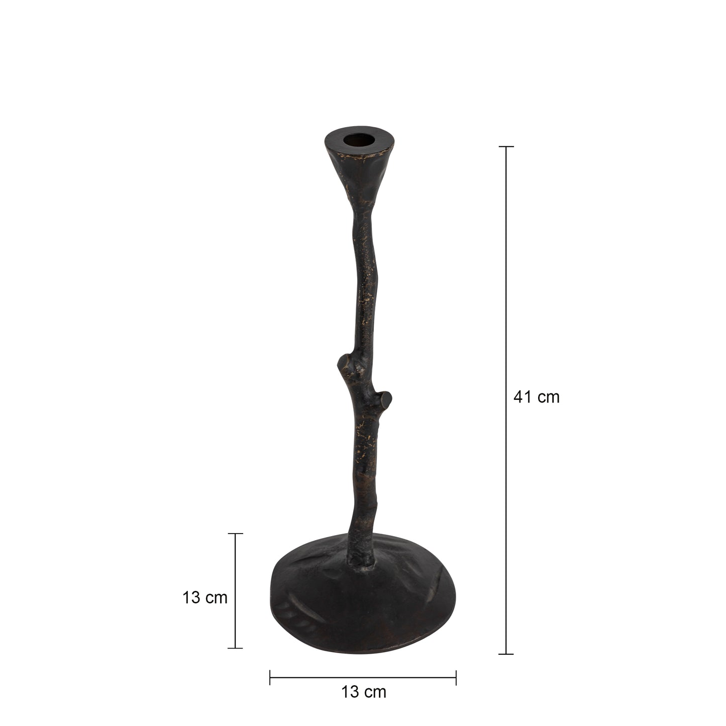 Eden Set of 3 Twig Candlesticks Antique Bronze Finish