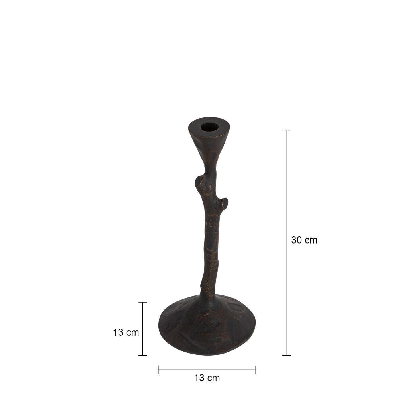 Eden Set of 3 Twig Candlesticks Antique Bronze Finish