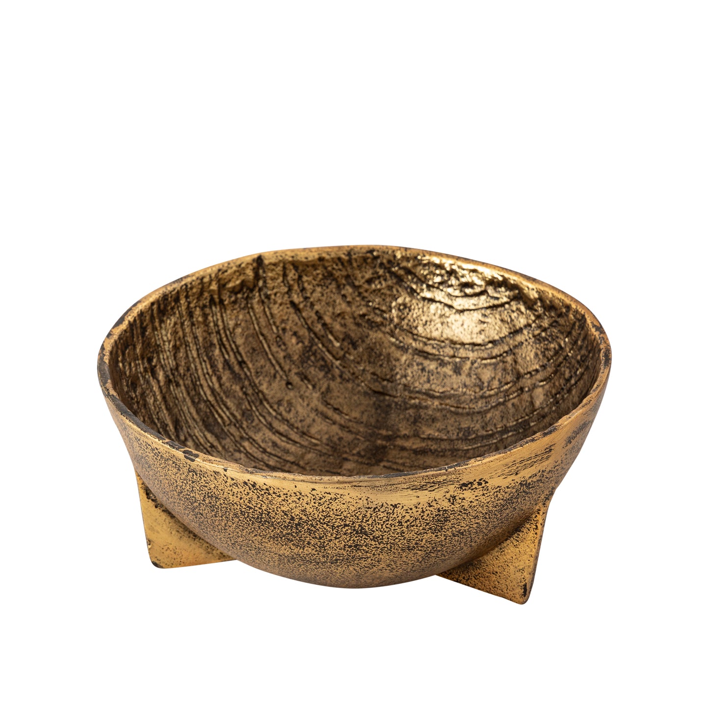 Dorset Decorative Bowl Large Antique Brass Finish