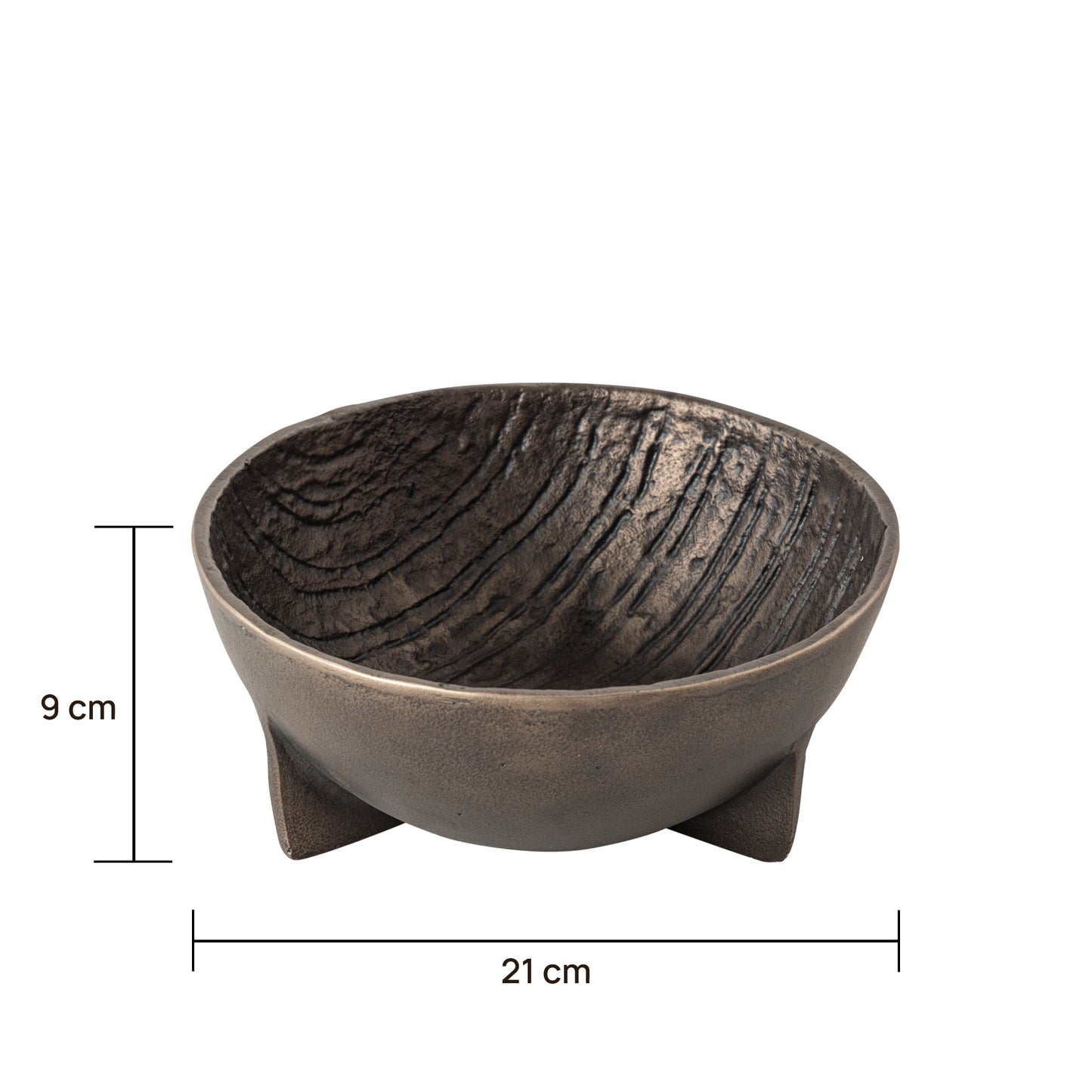 Dorset Decorative Bowl Large Antique Bronze Finish