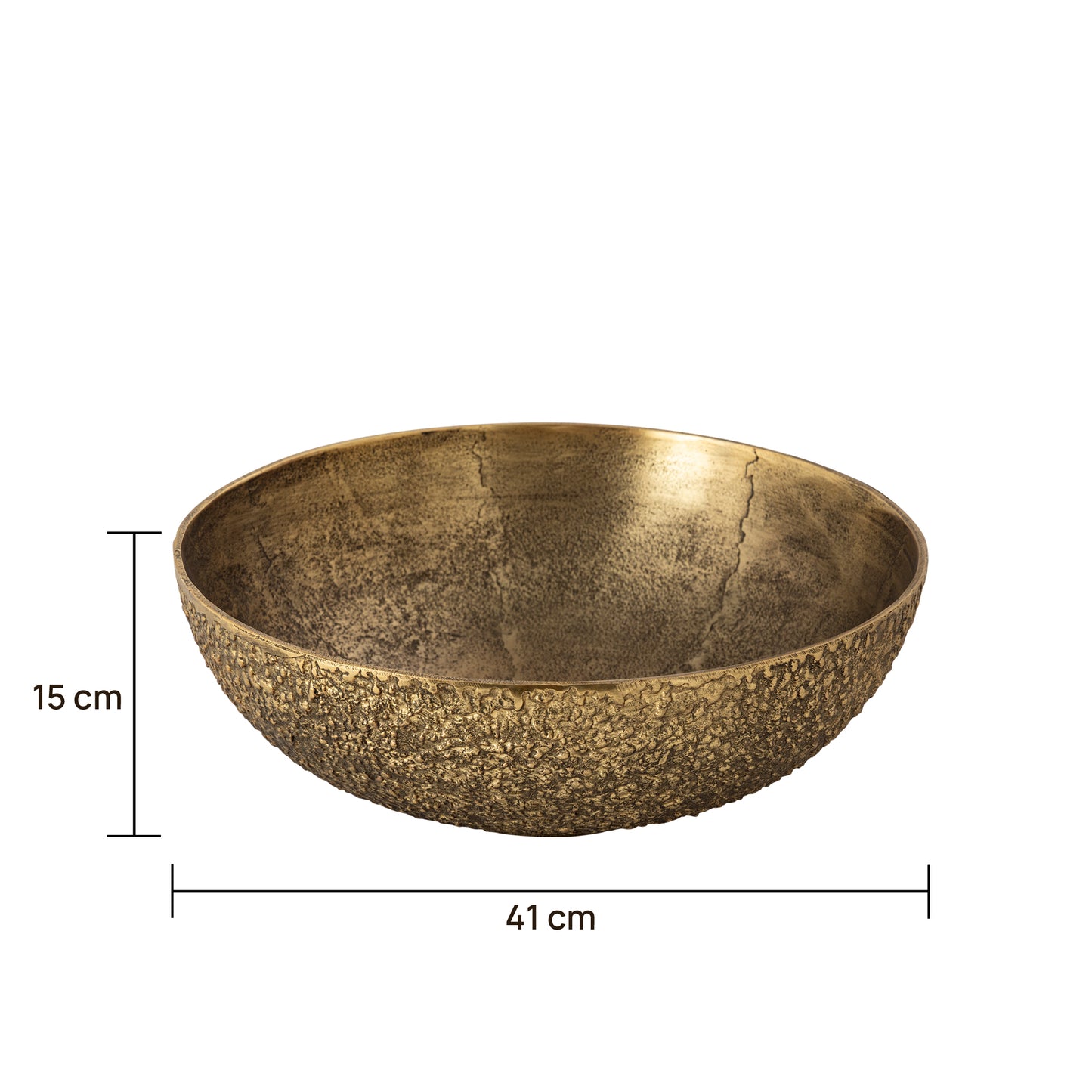 Hackney Decorative Bowl Medium Antique Brass Finish