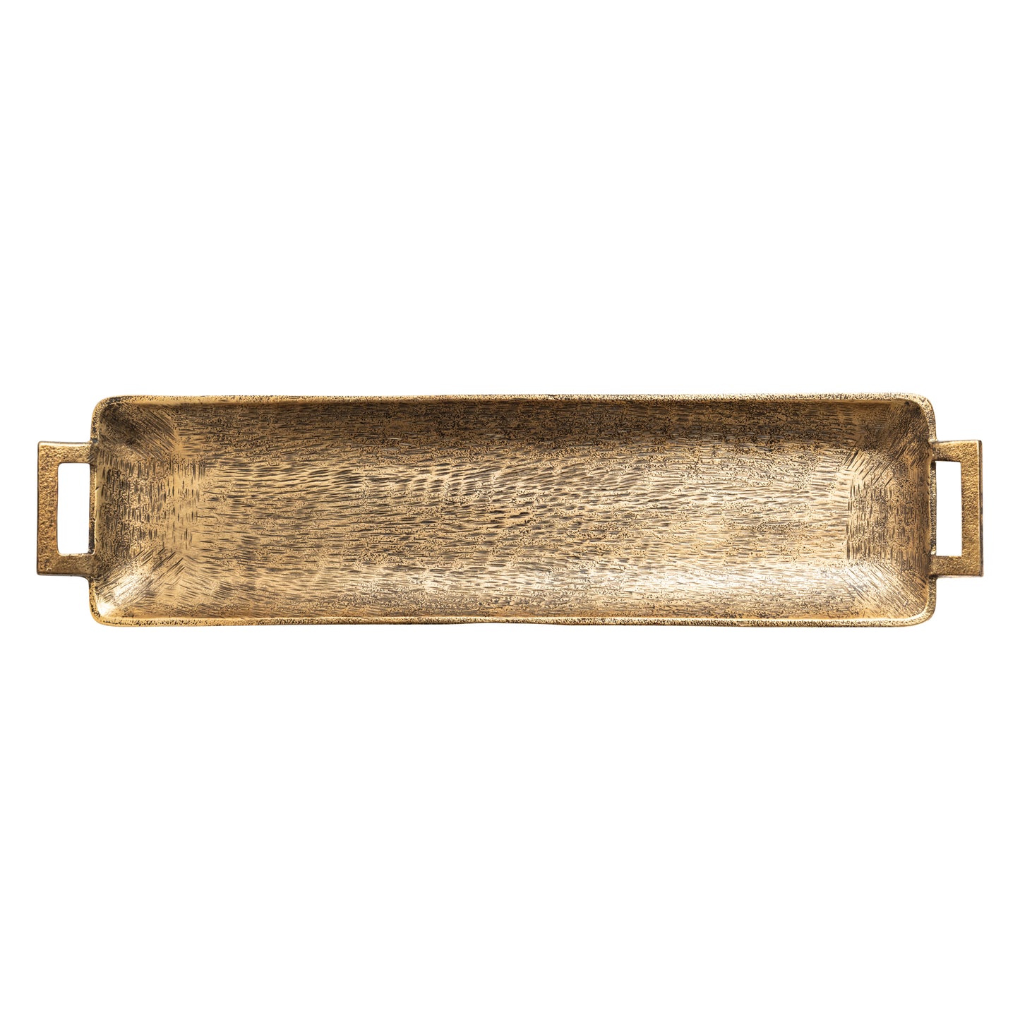 Bedford Decorative Rectanglular Tray Large Antique Brass