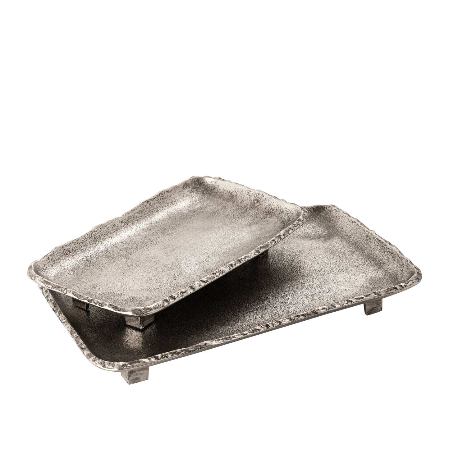 Ely Rectangular Tray Small Antique Silver