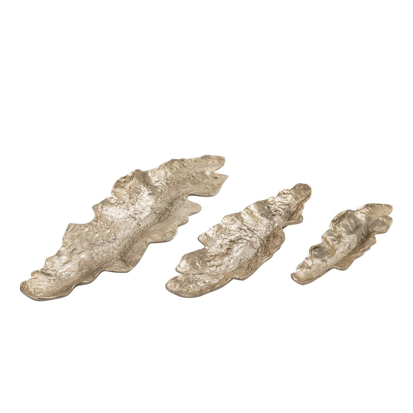 Tilbury Set of 3 Decorative Trays Gold Finish