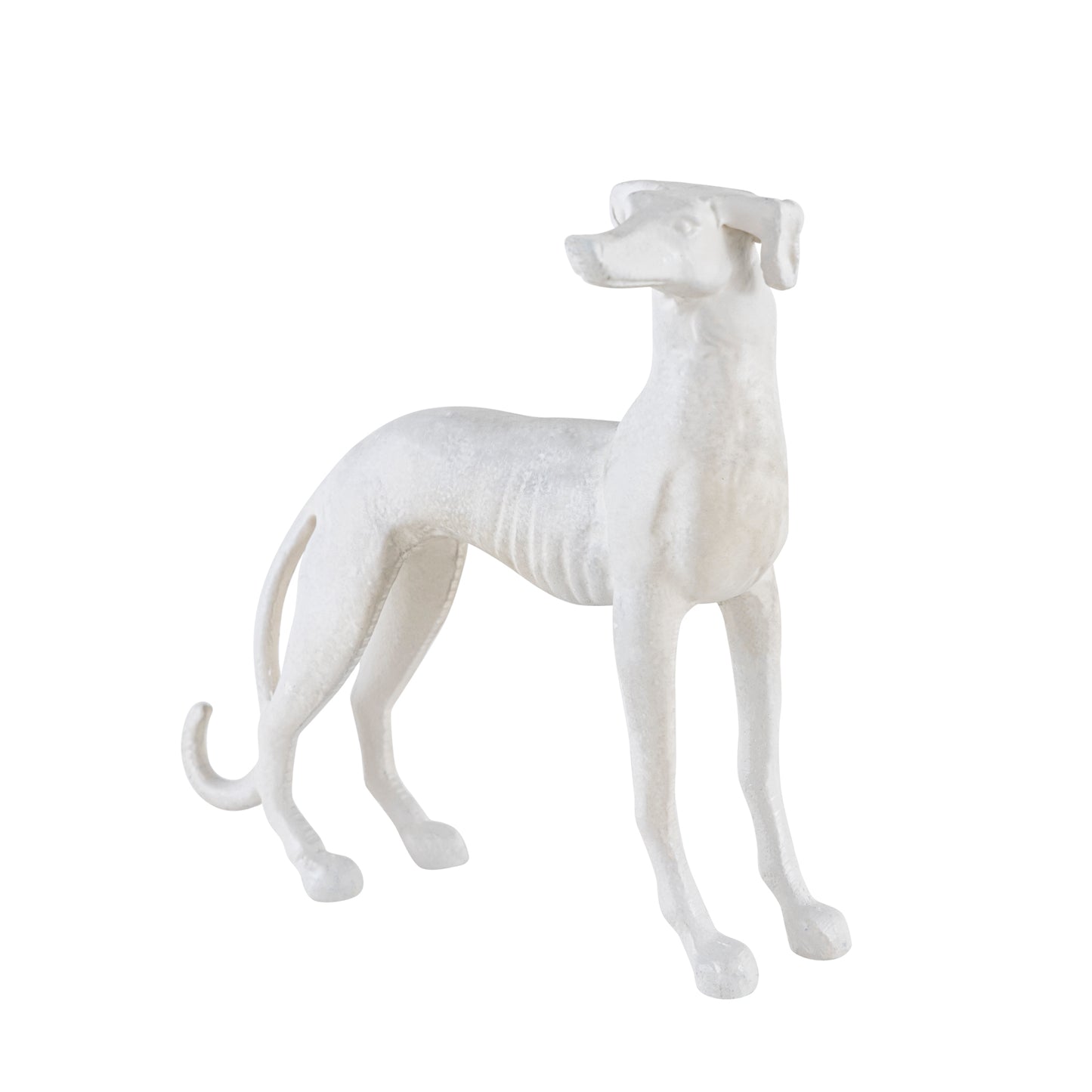 Aspen Standing Dog Statuette Matte White Finish