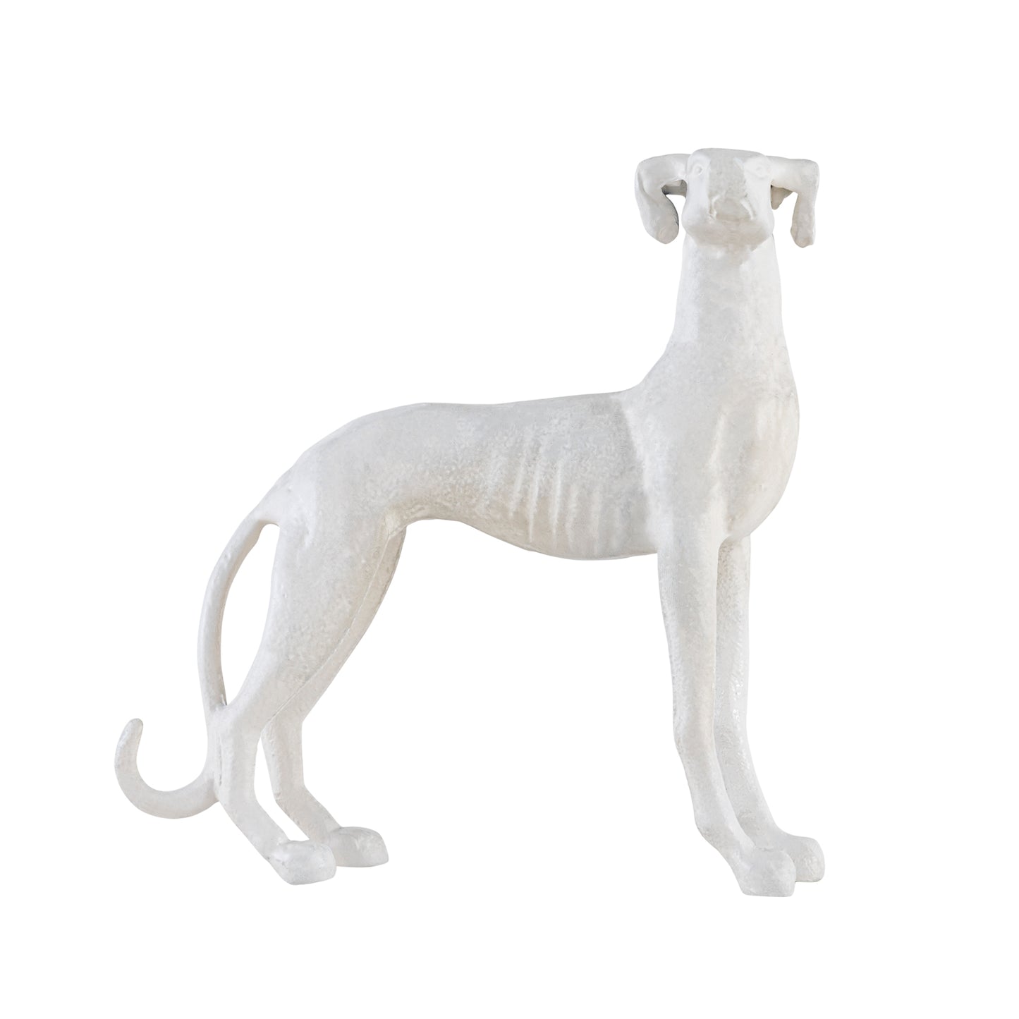 Aspen Standing Dog Statuette Matte White Finish