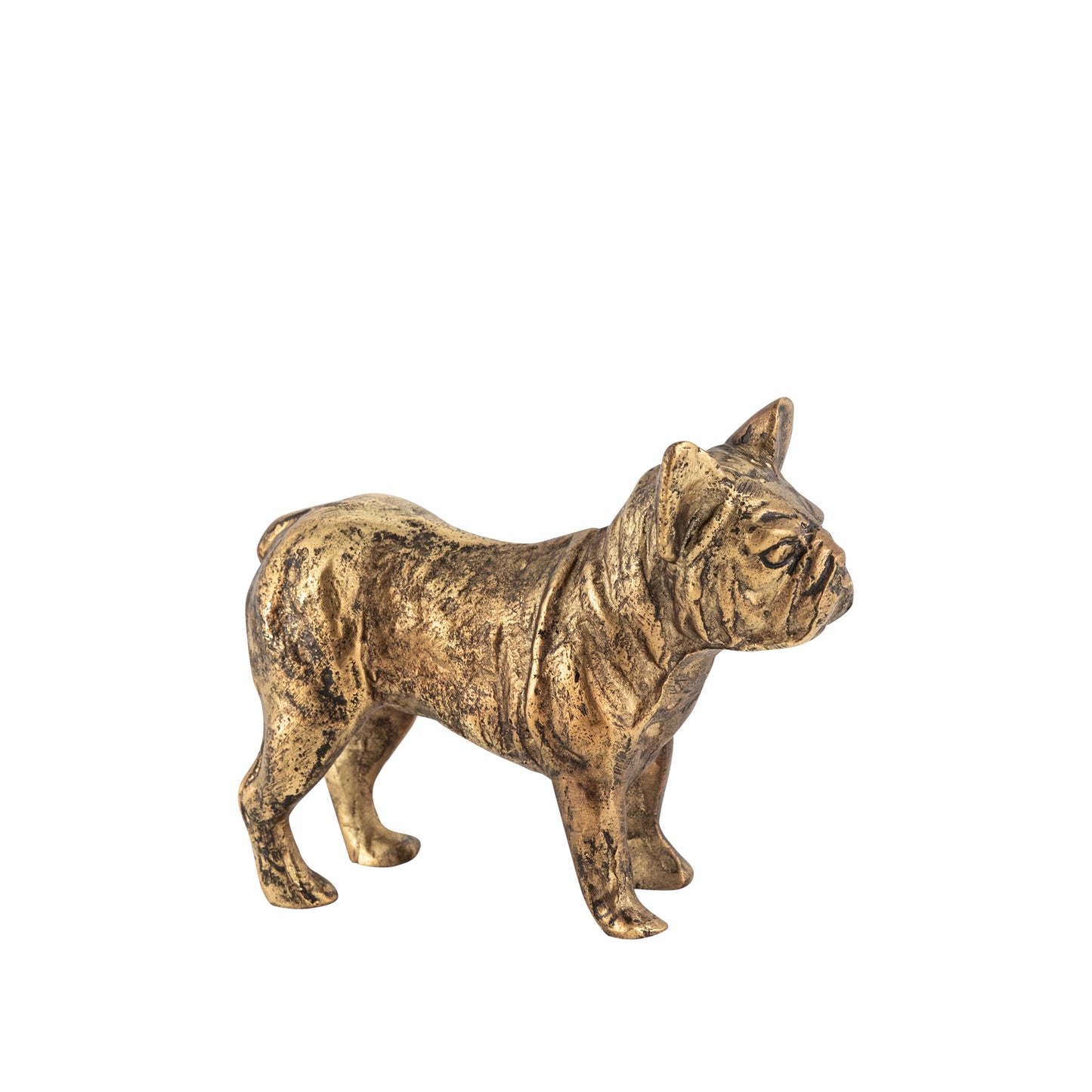 Buster Dog Object Antique Brass Finish