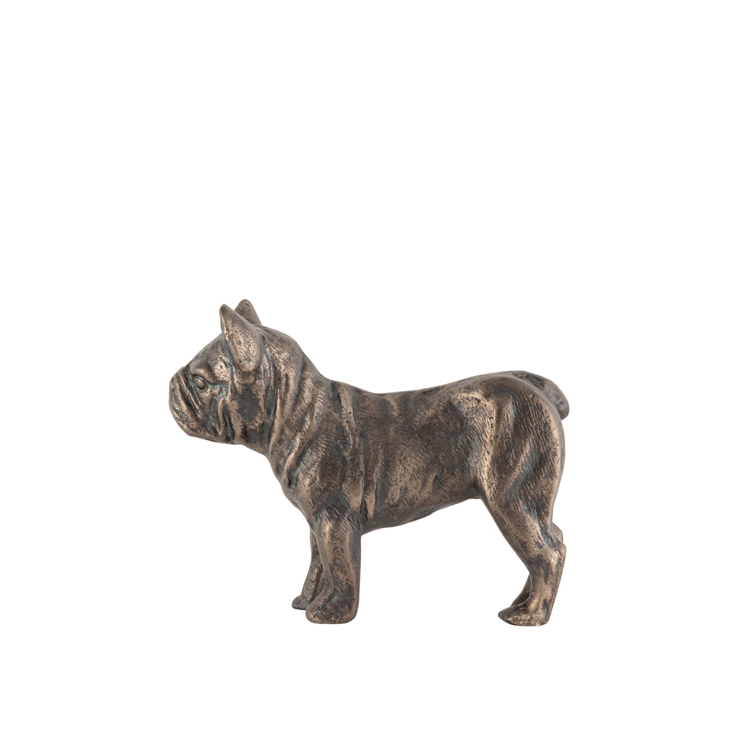 Pug Dog Statue Antique Bronze Finish – Elegant Home Decor | Buster – Serene Living
