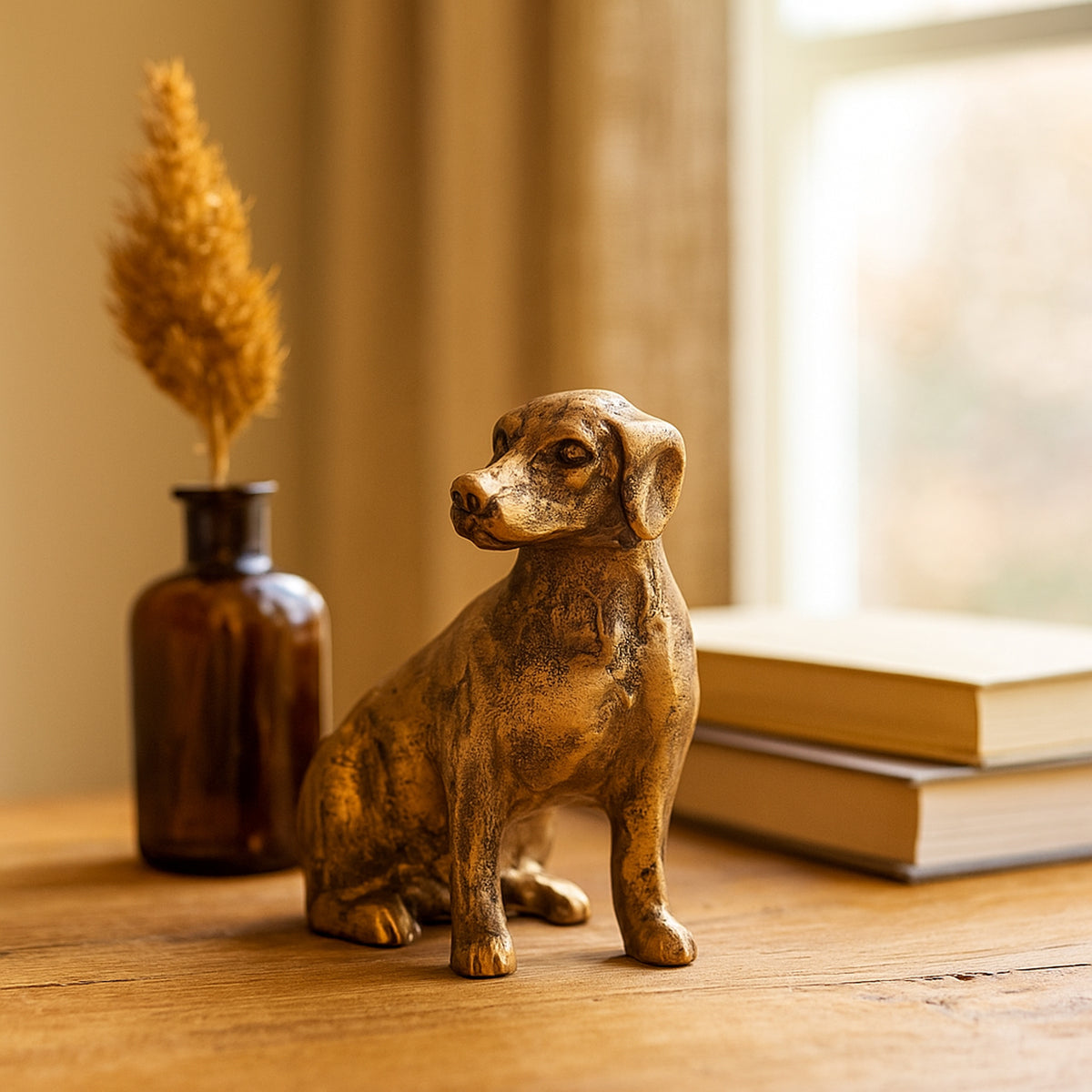 Sitting Dog Statue