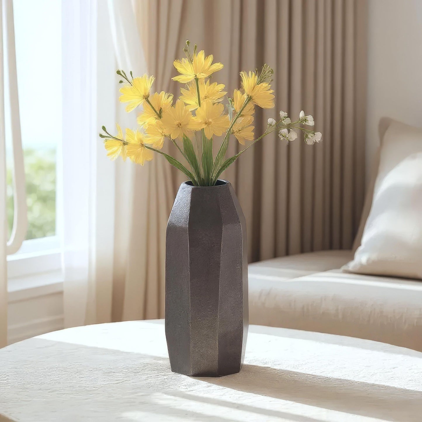 Barnsley Metal Vase Antique Bronze Finish