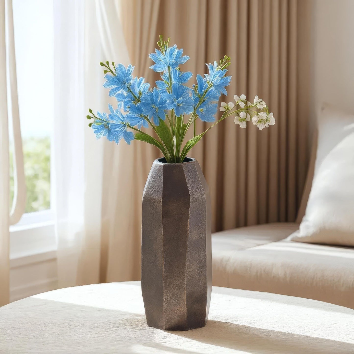 Barnsley Metal Vase Antique Bronze Finish