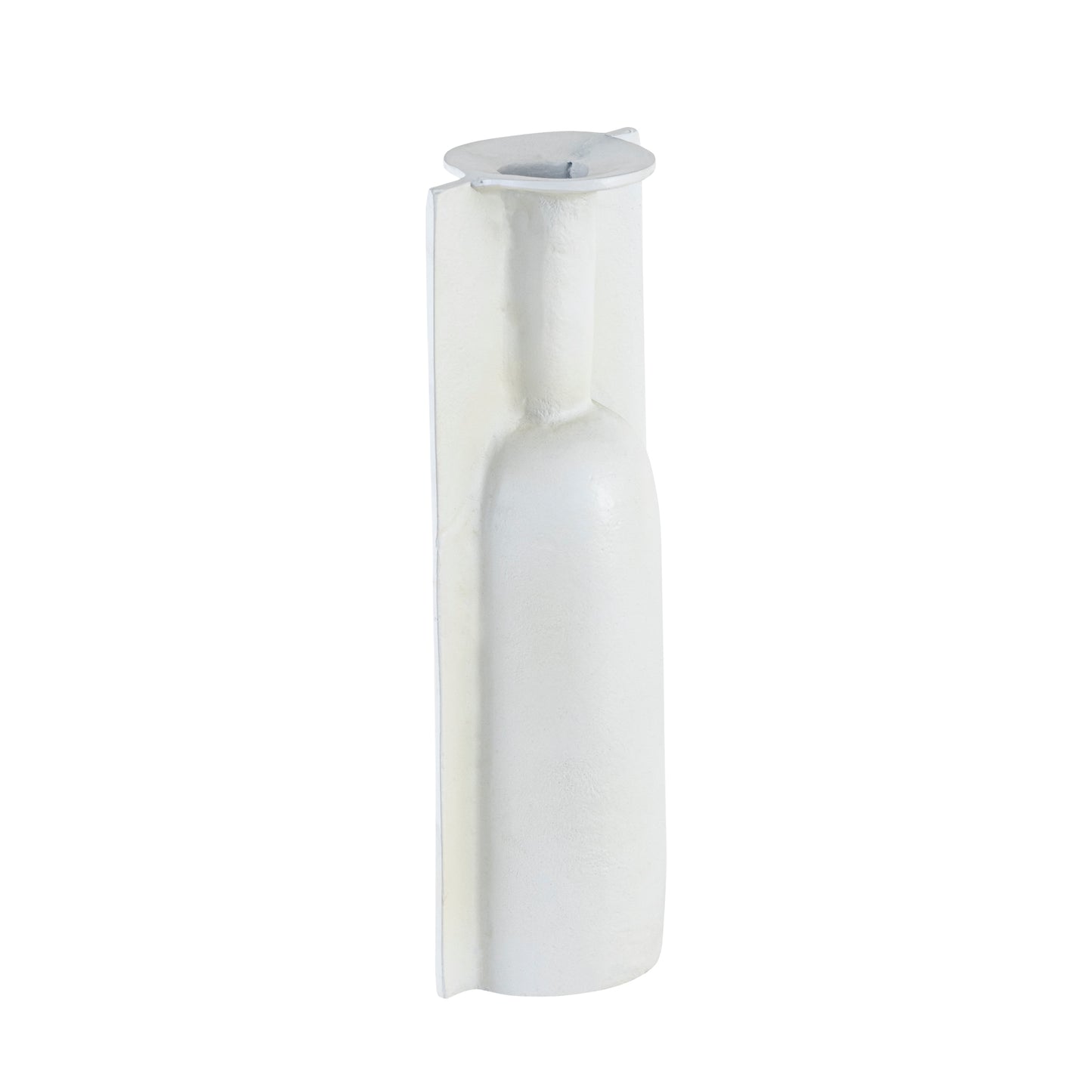 Norfolk Metal Vase Handmade Matte White Finish