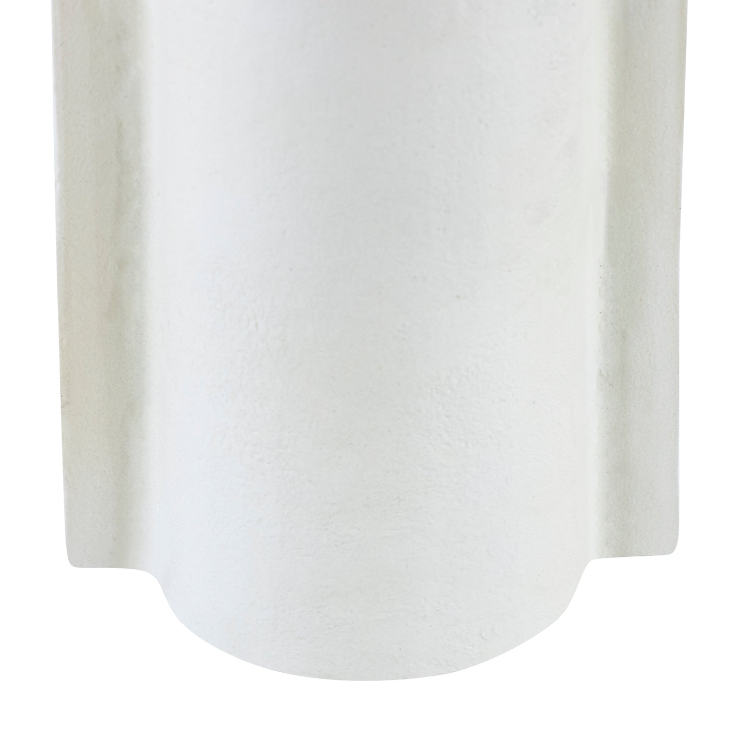 Norfolk Metal Vase Handmade Matte White Finish