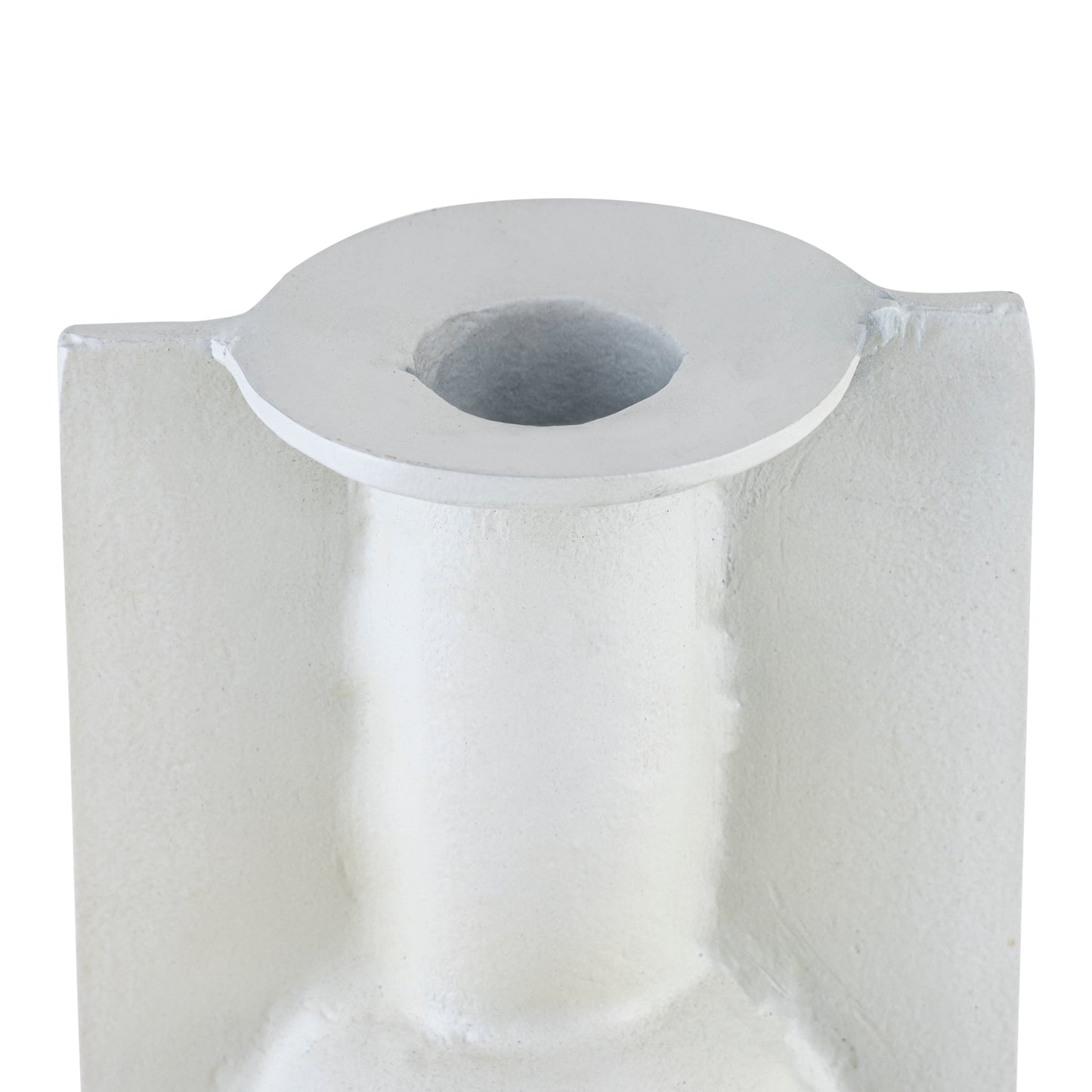 Norfolk Metal Vase Handmade Matte White Finish