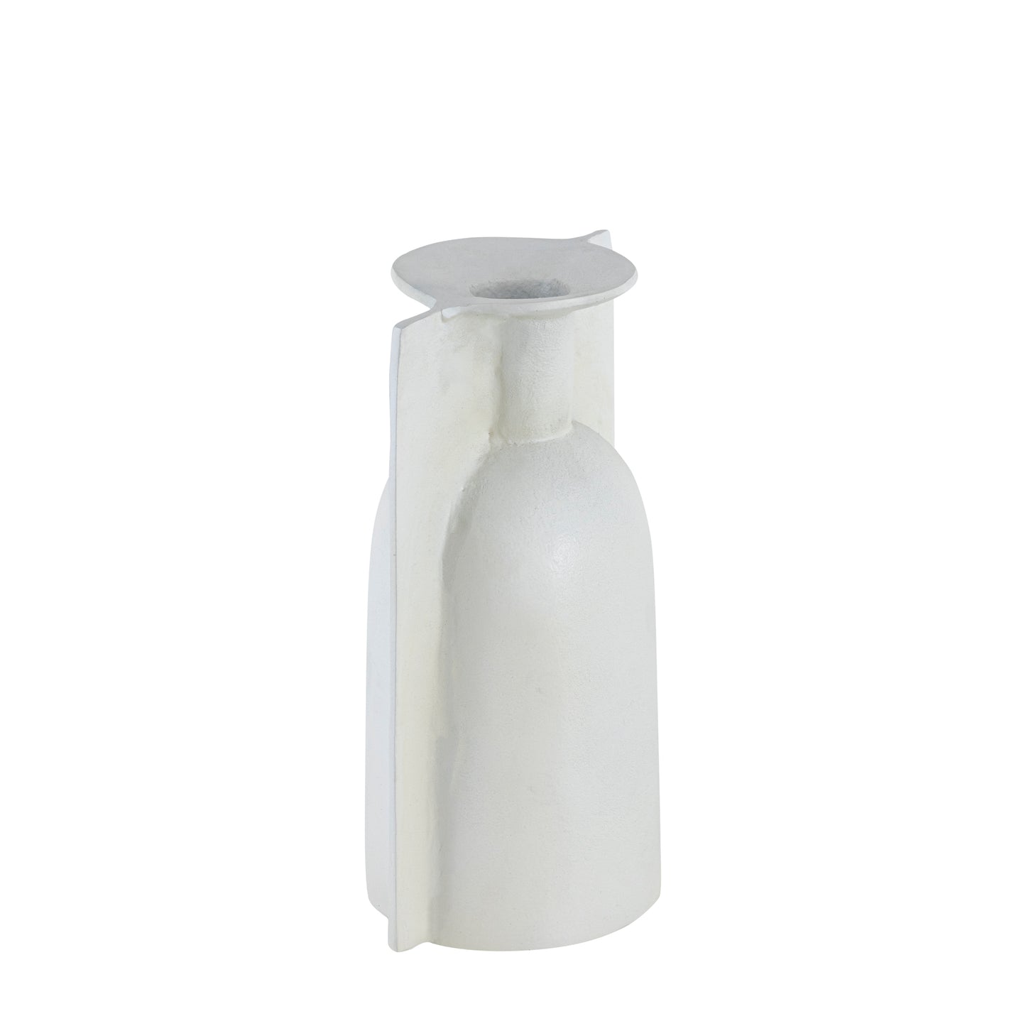 Sutton Metal Vase Handmade Matte White Finish