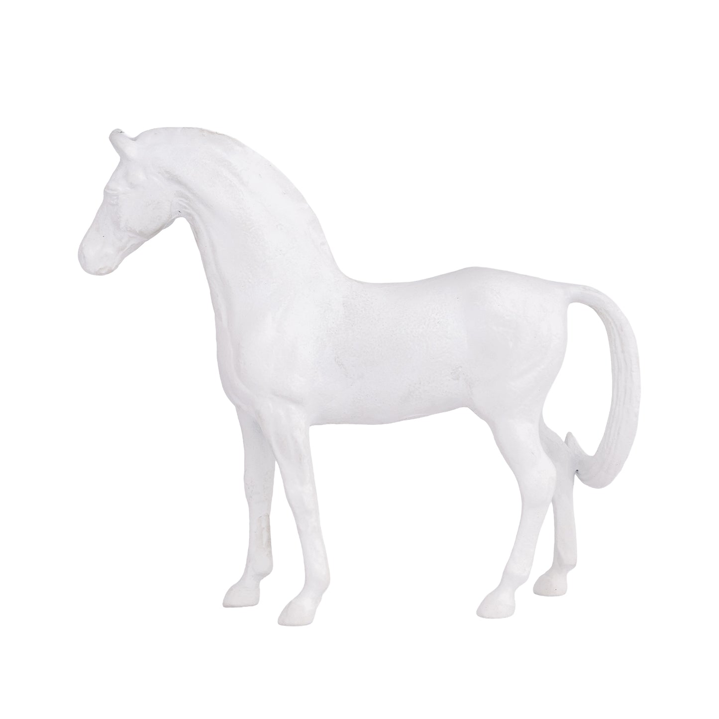 Thoroughbred Horse Statue White Finish | Prince – Serene Living