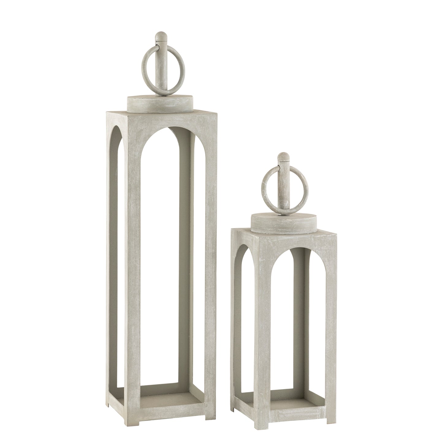 Merton Lantern Large Sage Green Finish