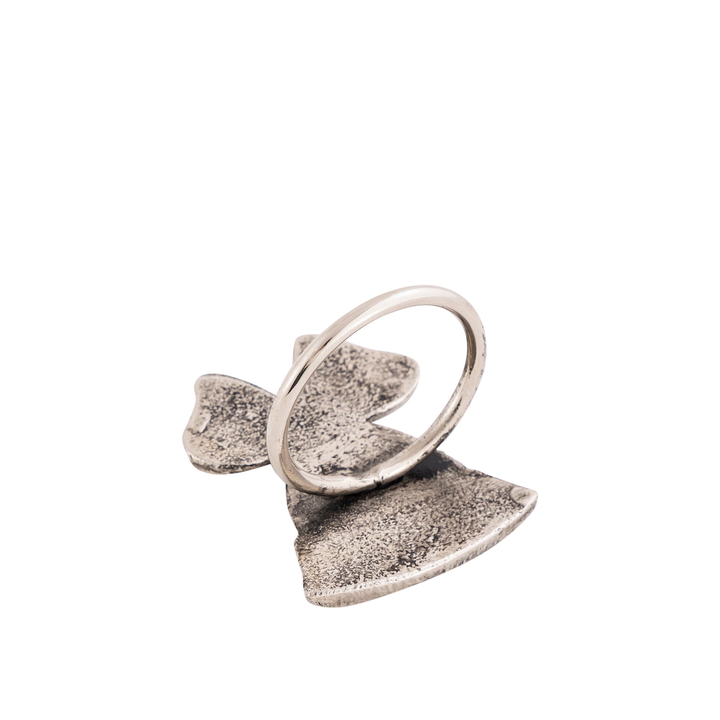 Jingle Bell Metal Napkin Ring Antique Silver (Set of 4)