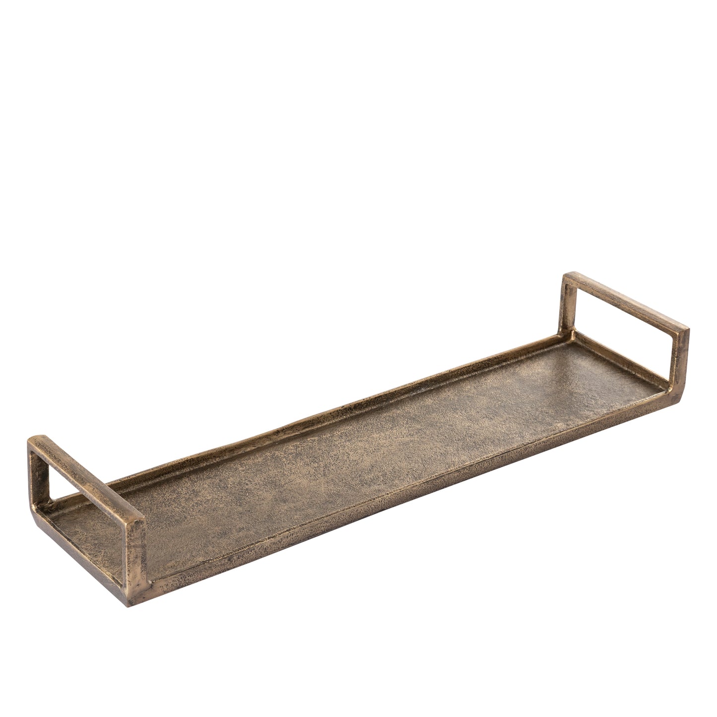 Longford Rectangular Decorative Tray Antique Brass Finish