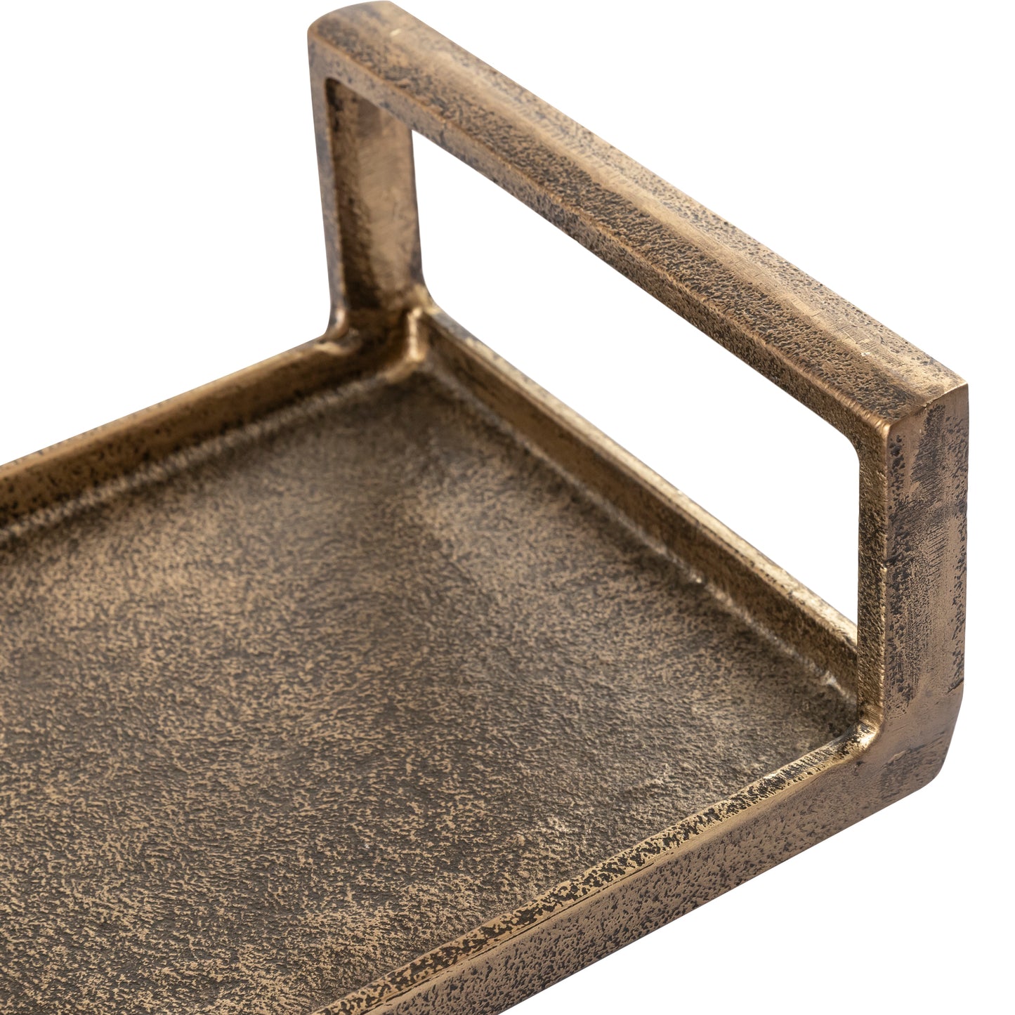 Longford Rectangular Decorative Tray Antique Brass Finish