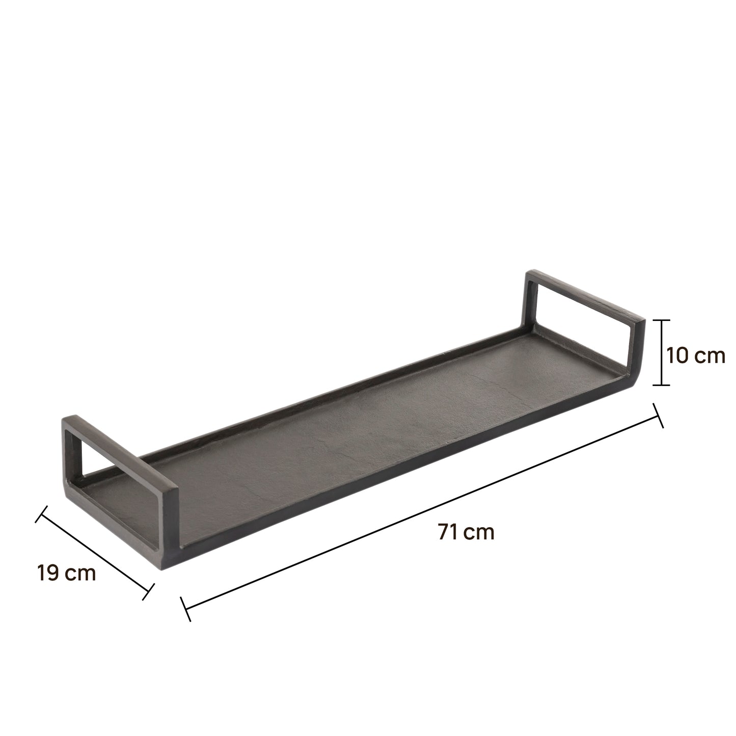Longford Rectangular Decorative Tray Antique Bronze Finish