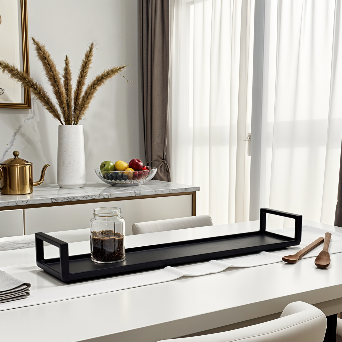 Longford Rectangular Decorative Tray Antique Bronze Finish