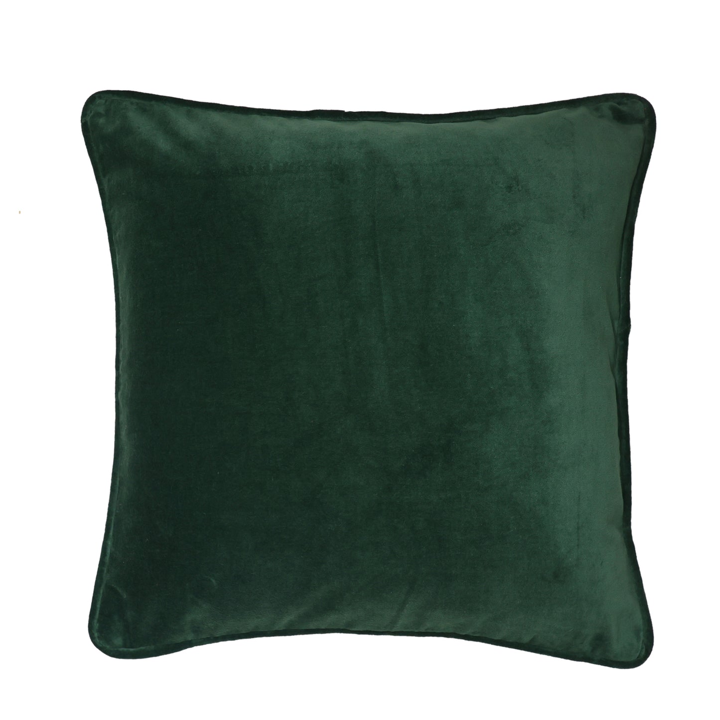 Cotton Velvet Cushion Cover Fern Green