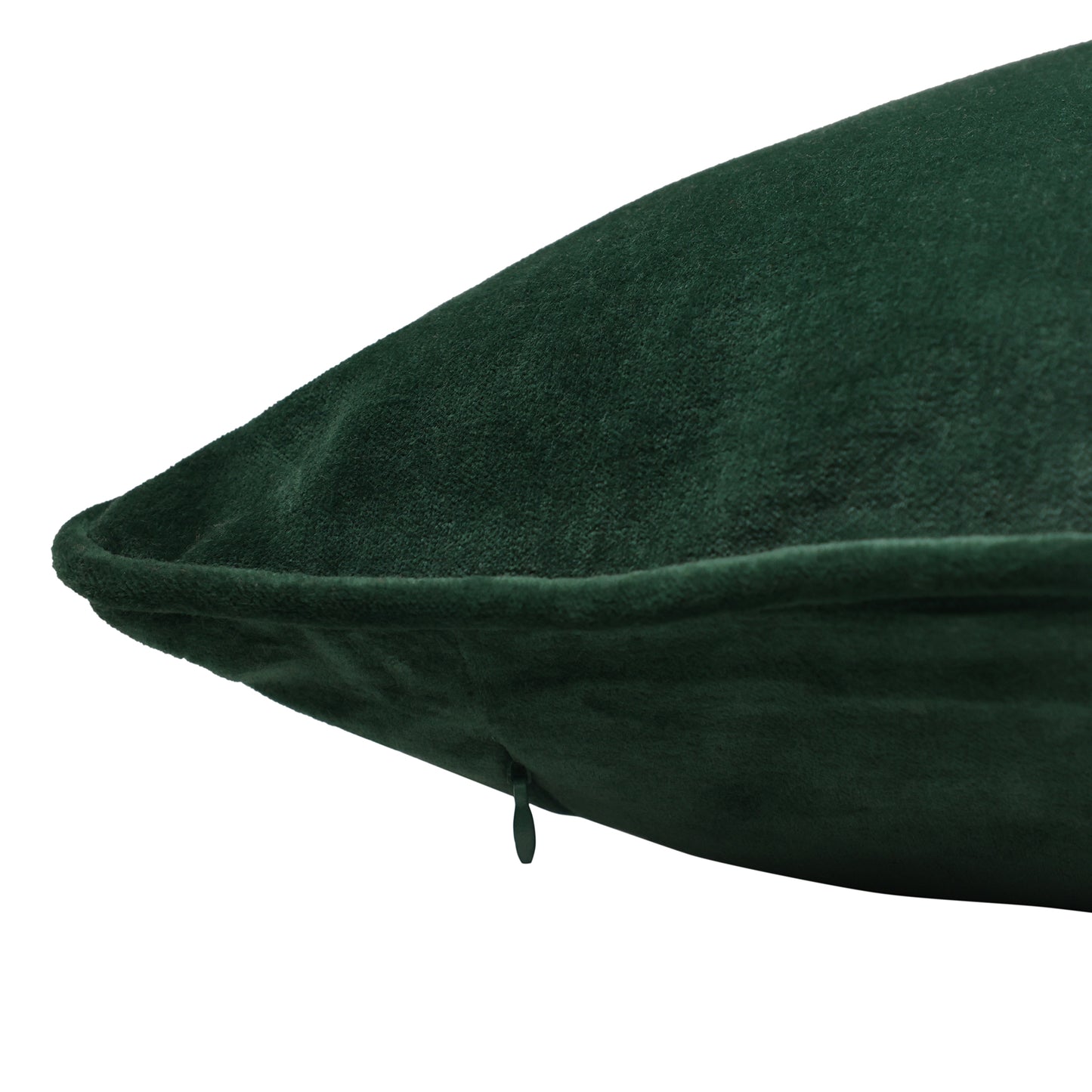 Cotton Velvet Cushion Cover Fern Green