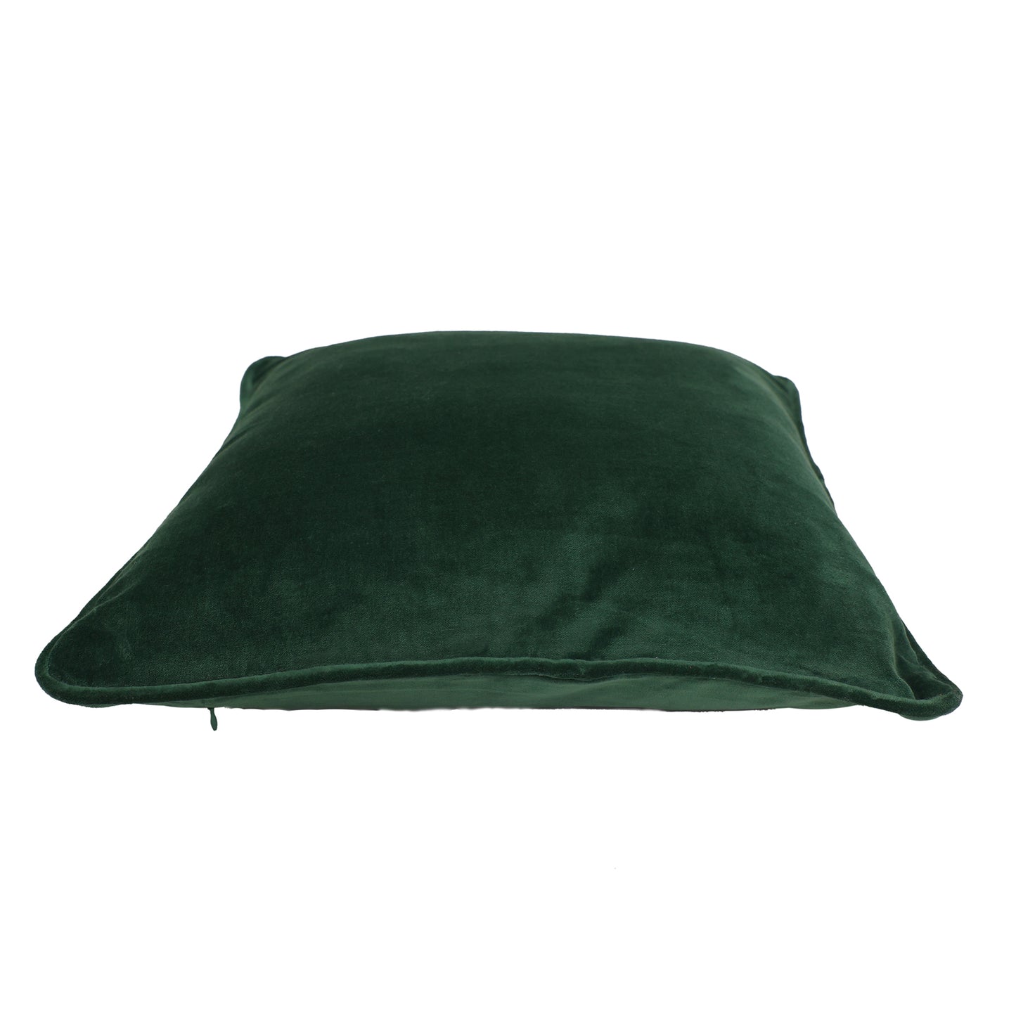 Cotton Velvet Cushion Cover Fern Green