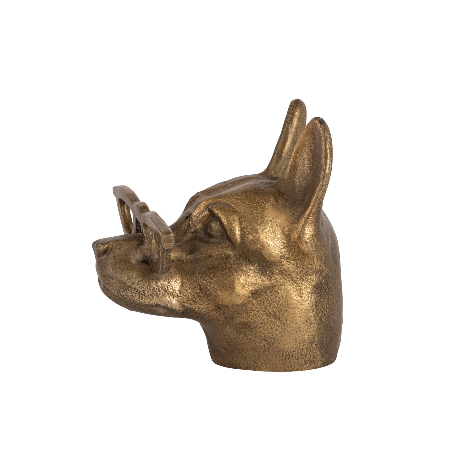 Chester Dog Statuette Antique Gold Finish