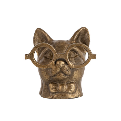 Poppy Cat Statuette Antique Gold Finish