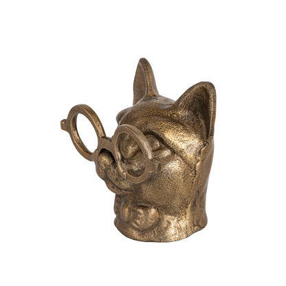 Poppy Cat Statuette Antique Gold Finish