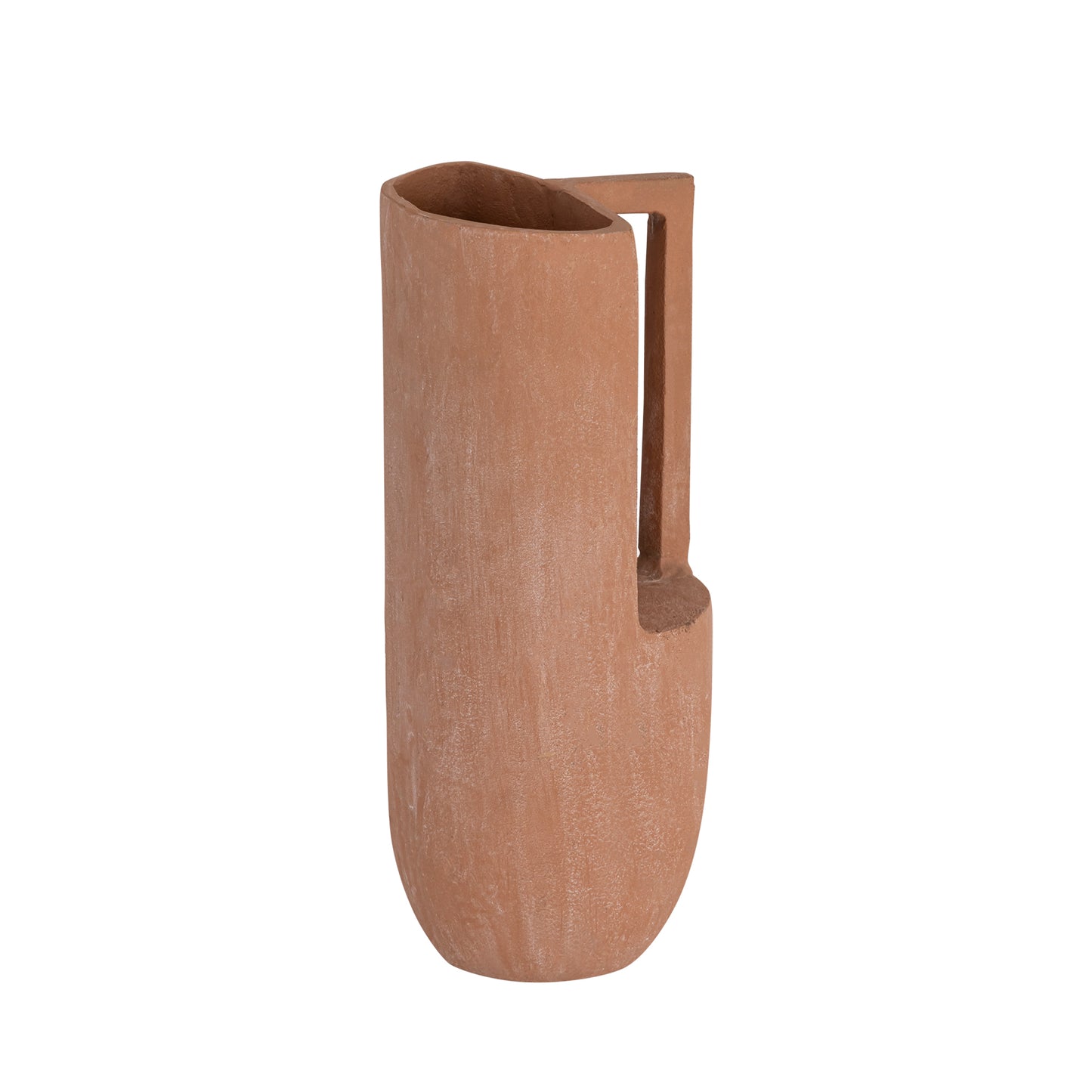 Brent Metal Vase Single Handle Terracotta Finish