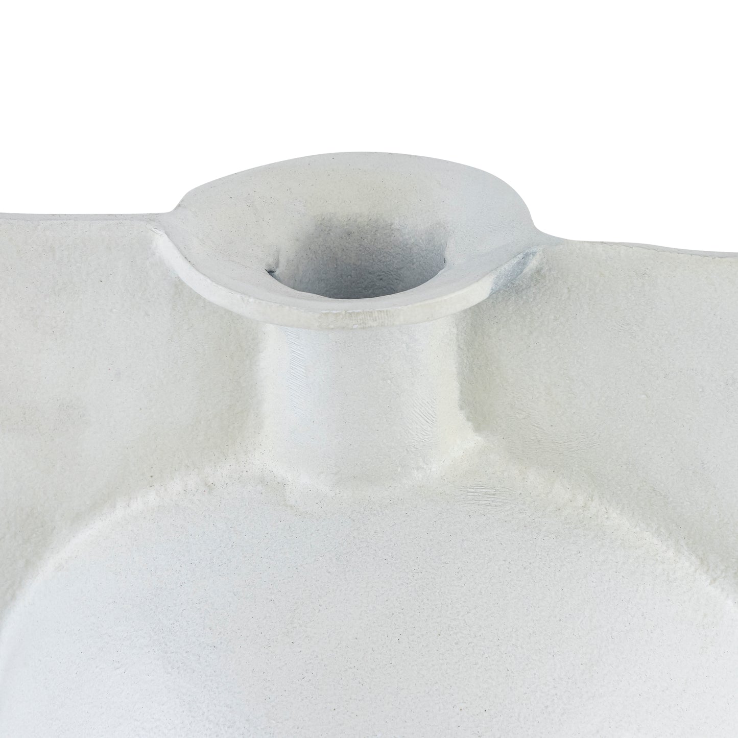 Preston Metal Vase Handmade Matte White Finish