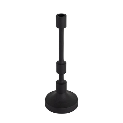 Camden Set of 3 Candle Holders Matte Black Finish