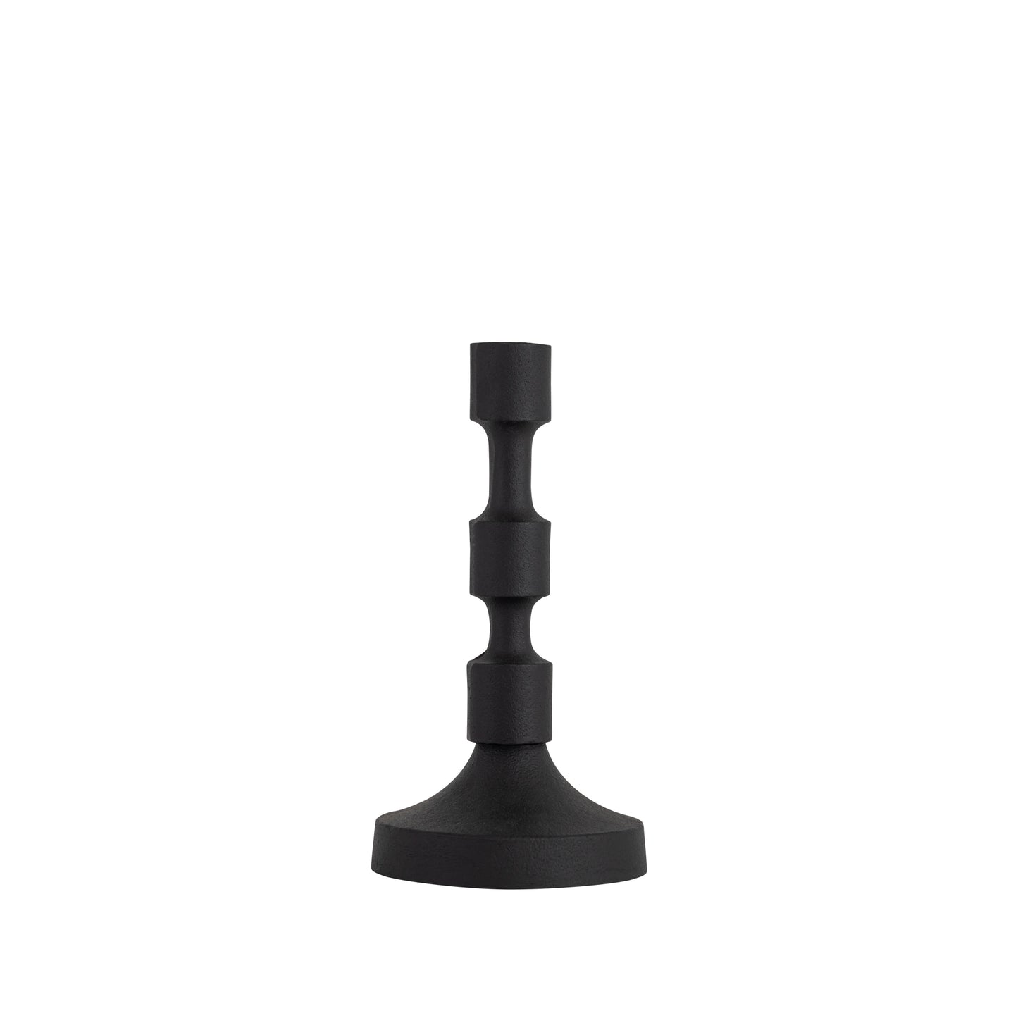 Camden Set of 3 Candle Holders Matte Black Finish